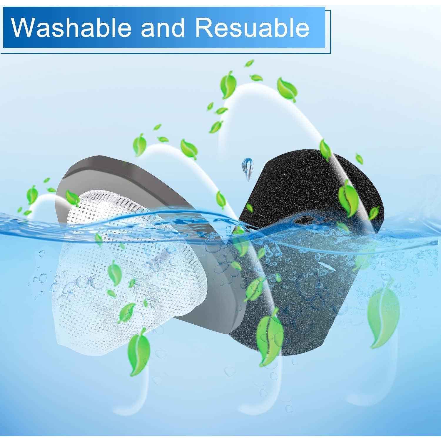 Filtros de Reemplazo Bissell 2033 - 6 Filtros de Malla y 6 de Espuma