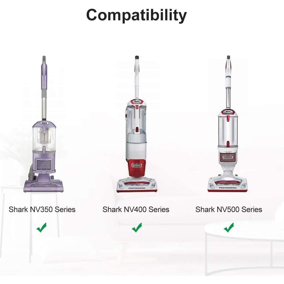 Vacuum Cleaner Parts Replacement Wheels for Shark Navigator Lift Away NV350, NV360, NV352, NV356E, NV500, NV502, NV650,NV752,HV300,HV320,NV42,NV22,NV70 More （3 Pairs）…