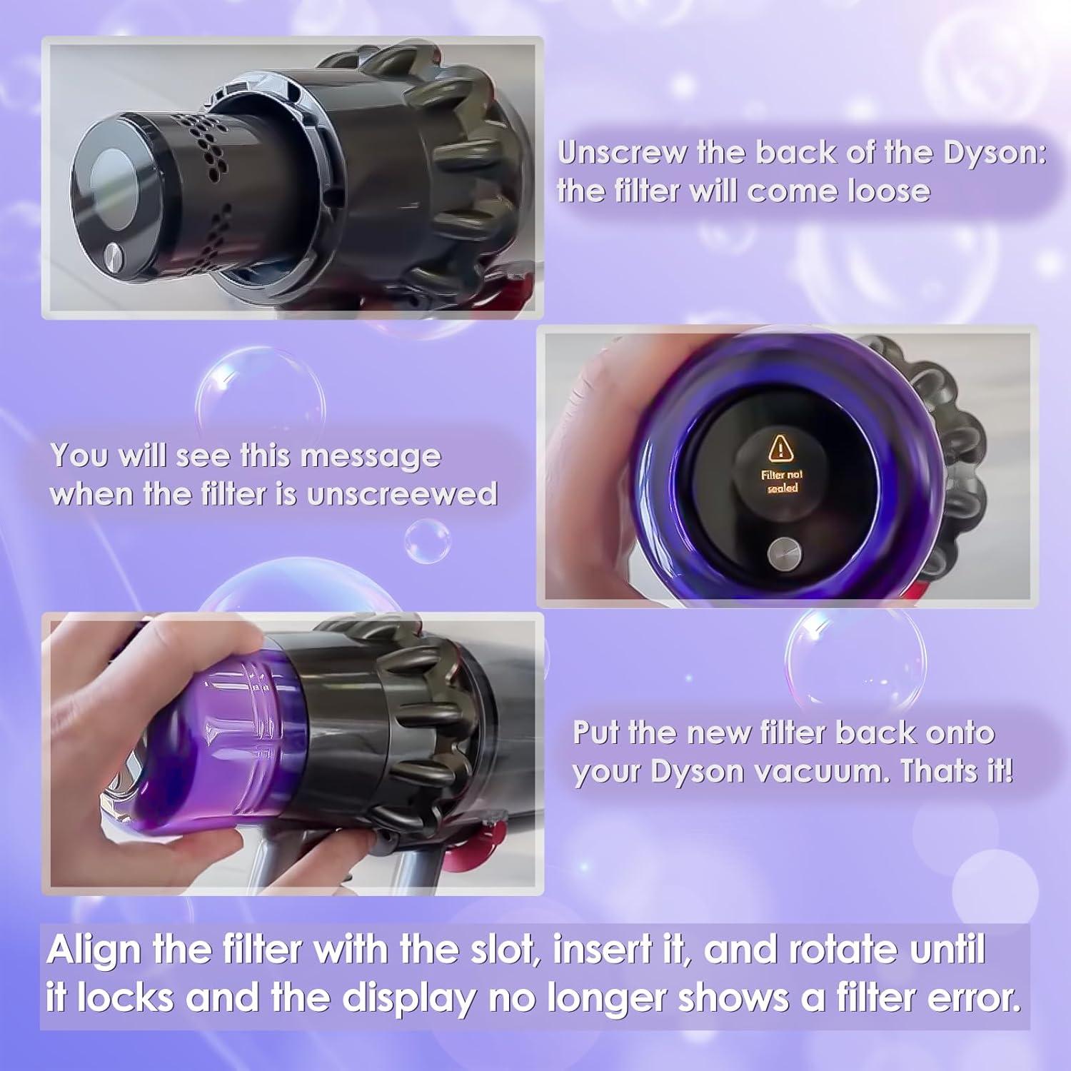 Paquete de 4 Filtros de Reemplazo Isinlive para Dyson V11