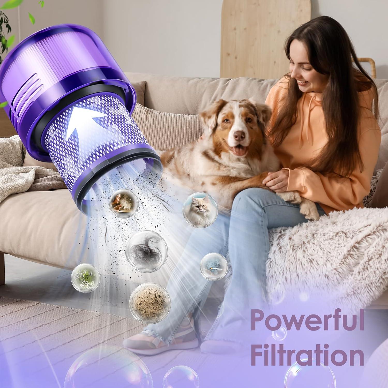 Paquete de 4 Filtros de Reemplazo Isinlive para Dyson V11