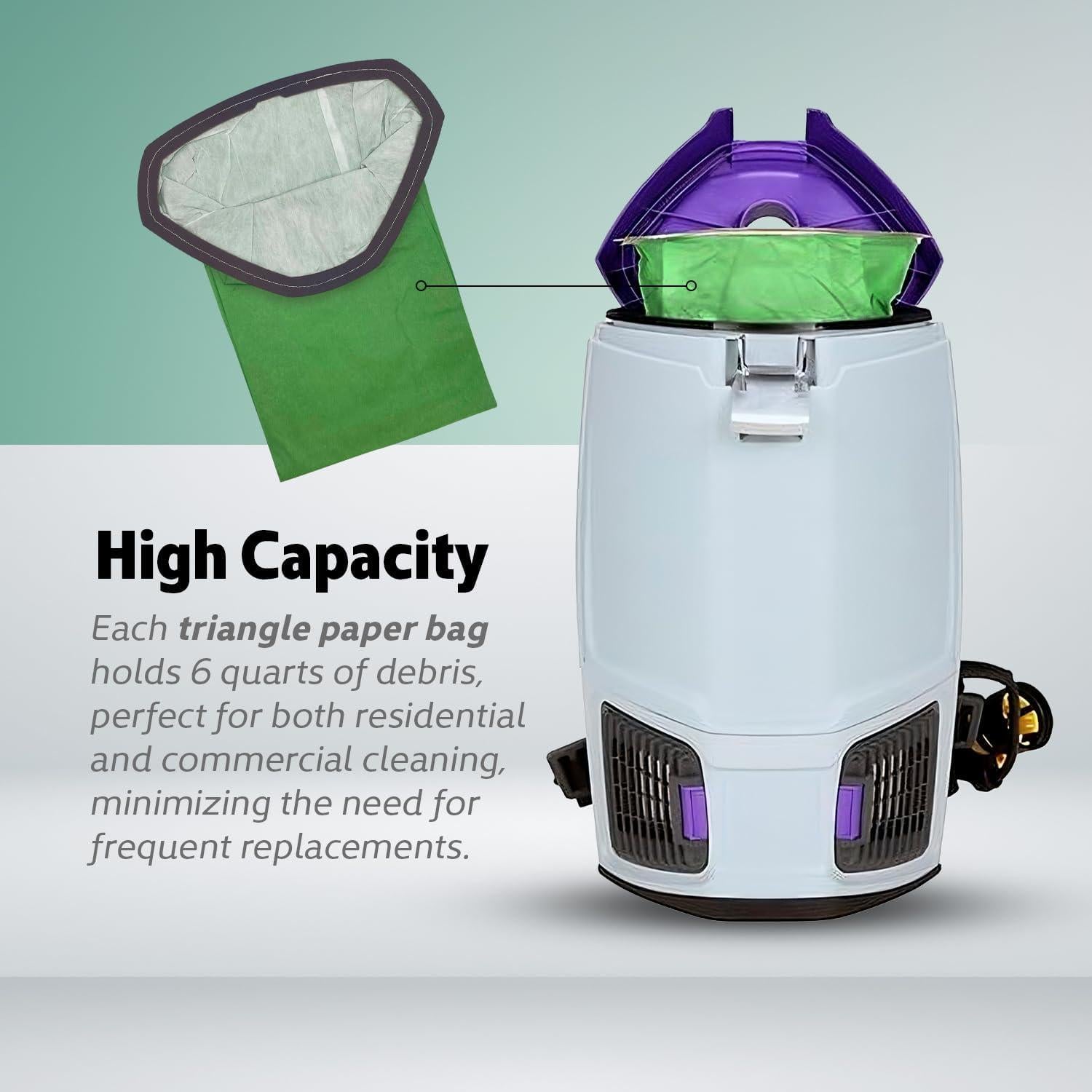 18 Bolsas de Microfiltro ProTeam 6Qt - Reemplazo 107314