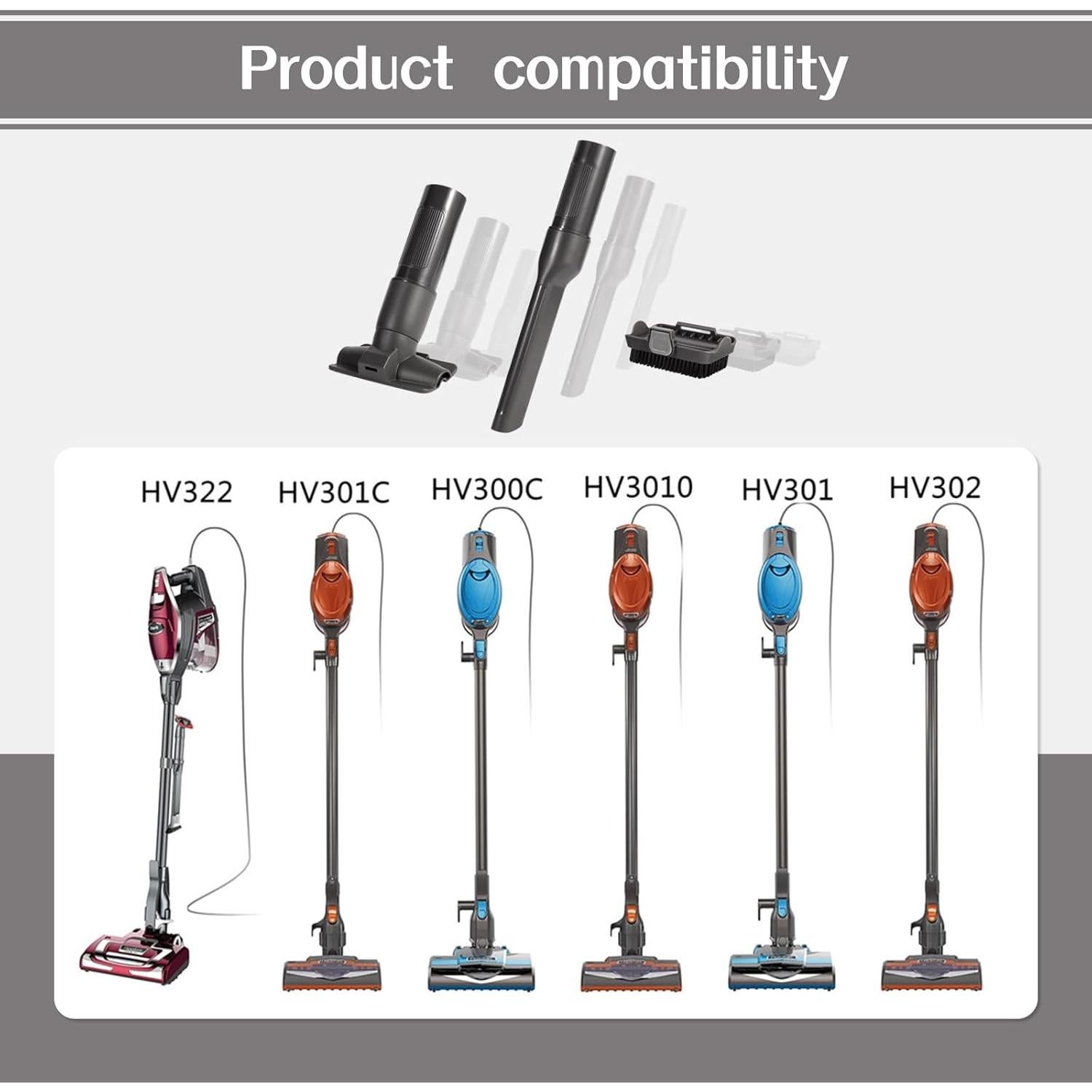 Accesorios para Aspiradora Sionlan 2-en-1 Compatible Shark