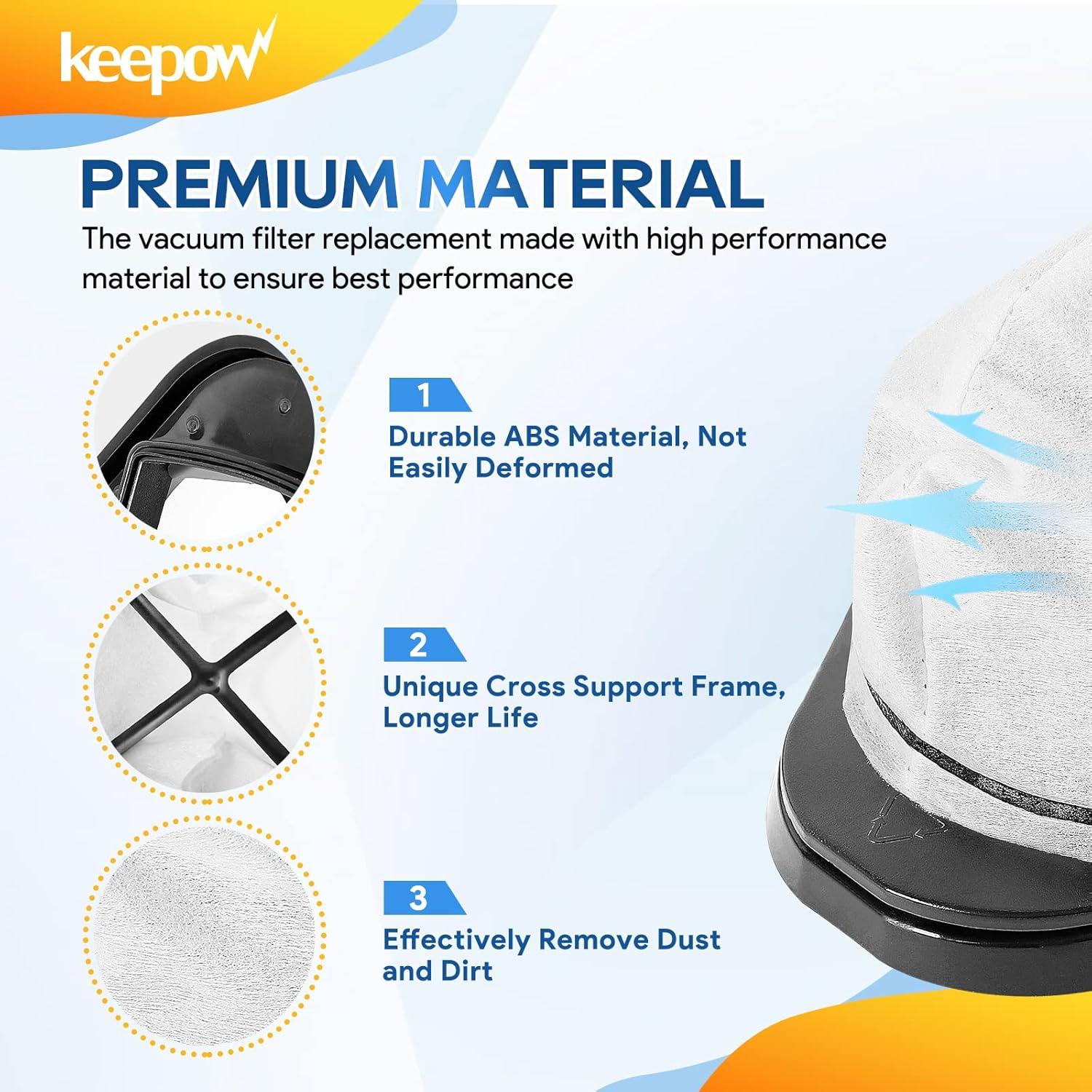 Filtro de Reemplazo KEEPOW para Aspiradora Shark SV75 - 6 Piezas