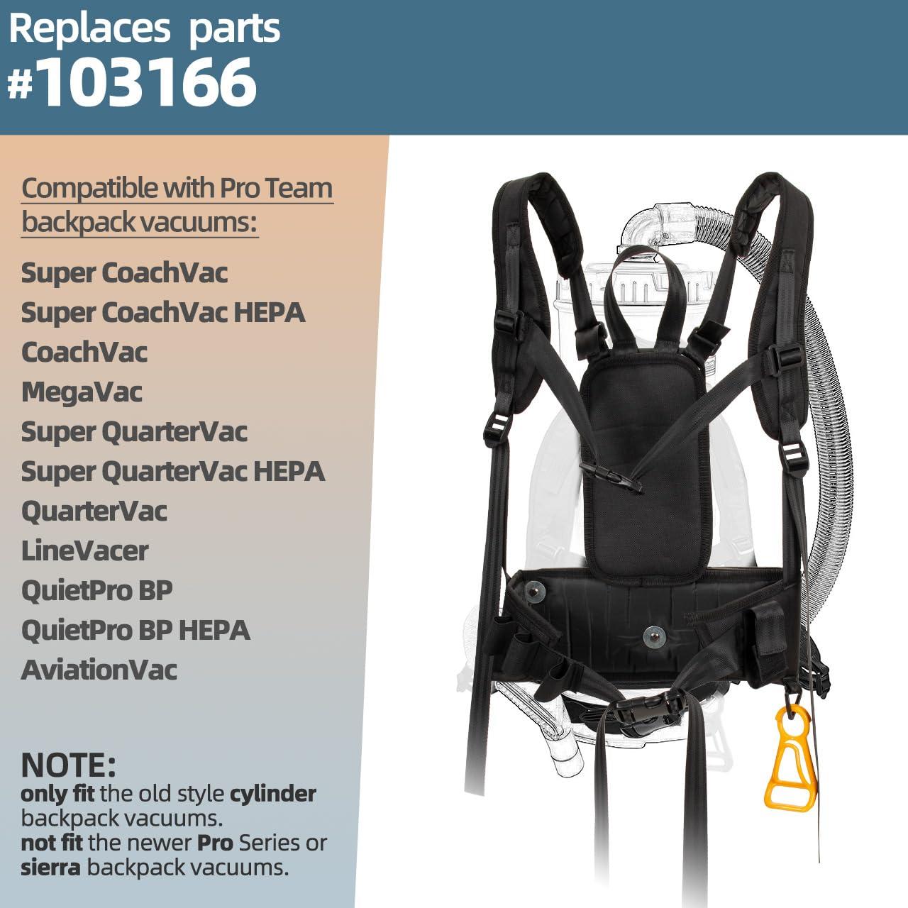 Arnés de Aspiradora de Mochila Pro Team PT-103166 Completo