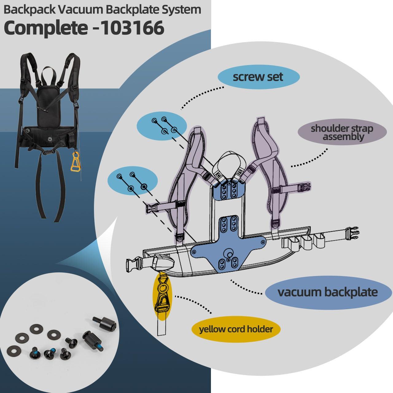 Arnés de Aspiradora de Mochila Pro Team PT-103166 Completo