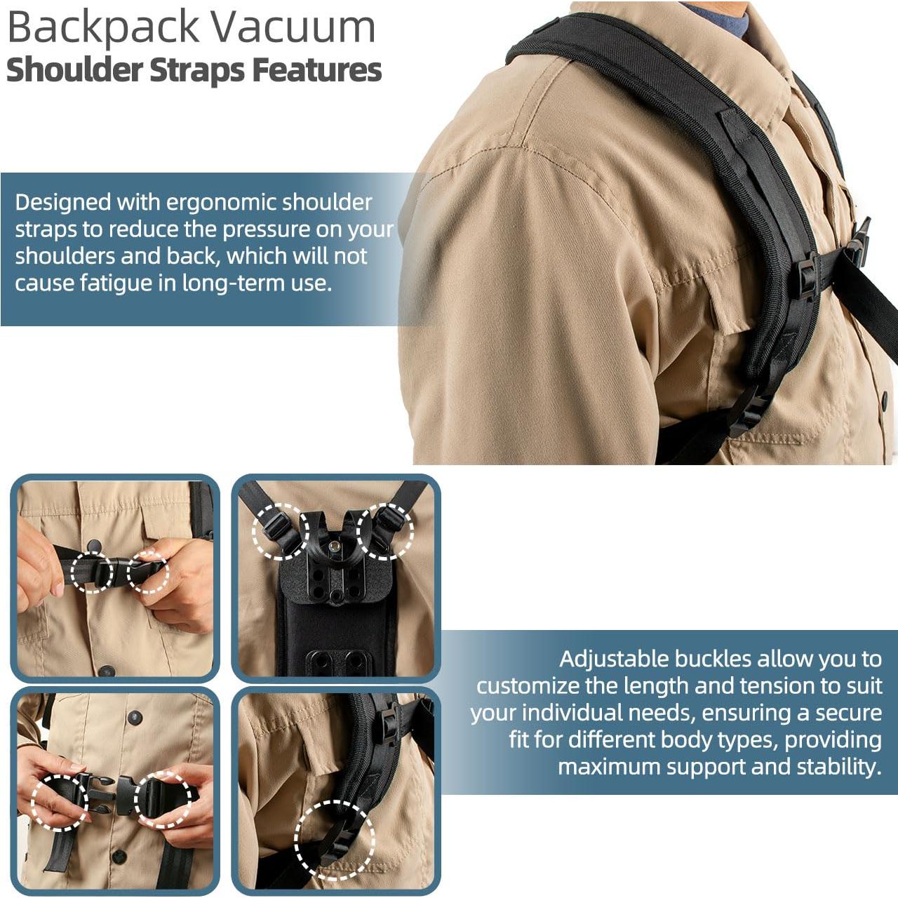 Arnés de Aspiradora de Mochila Pro Team PT-103166 Completo