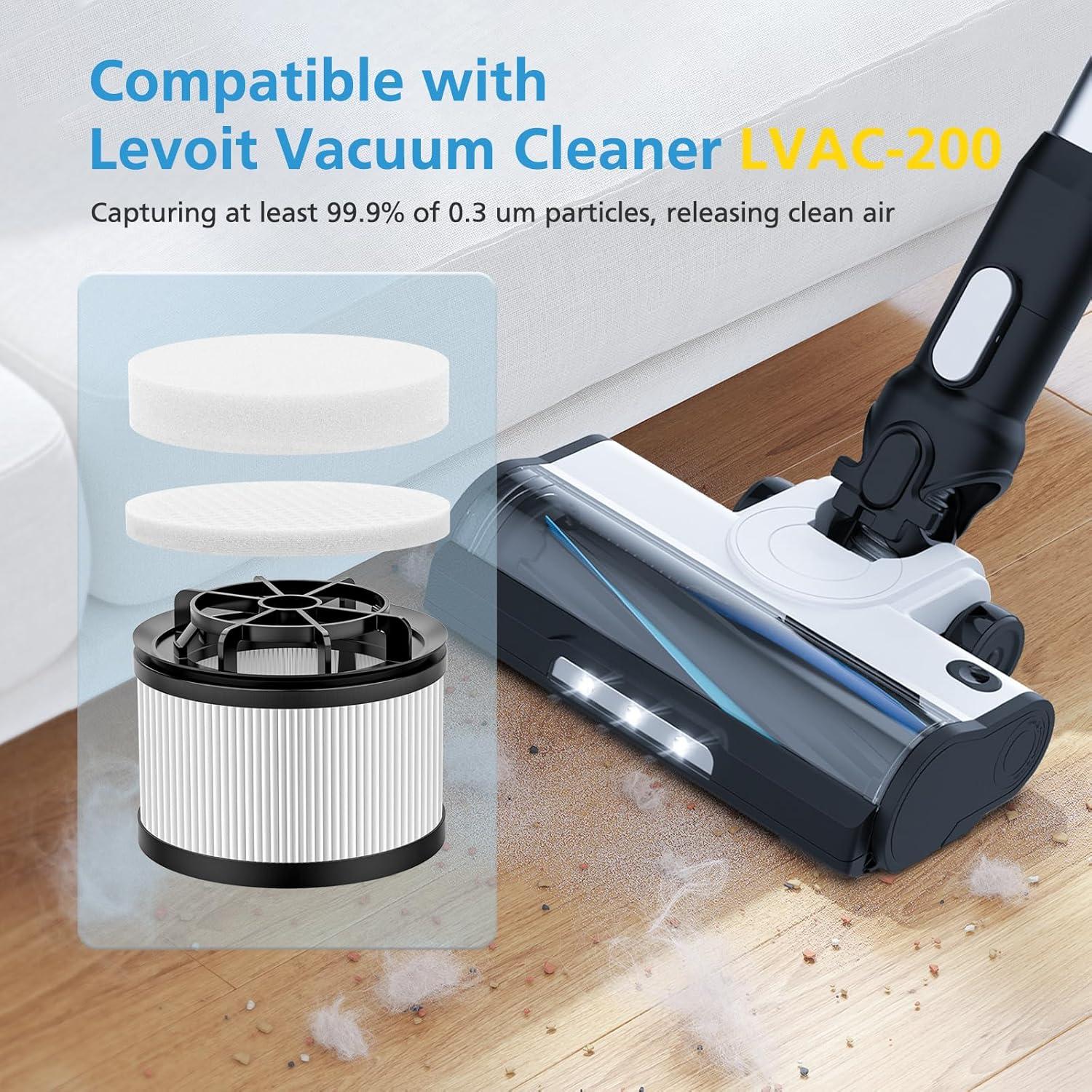 Reemplazo Filtro HEPA iSingo LVAC-200 para Aspiradora Levoit