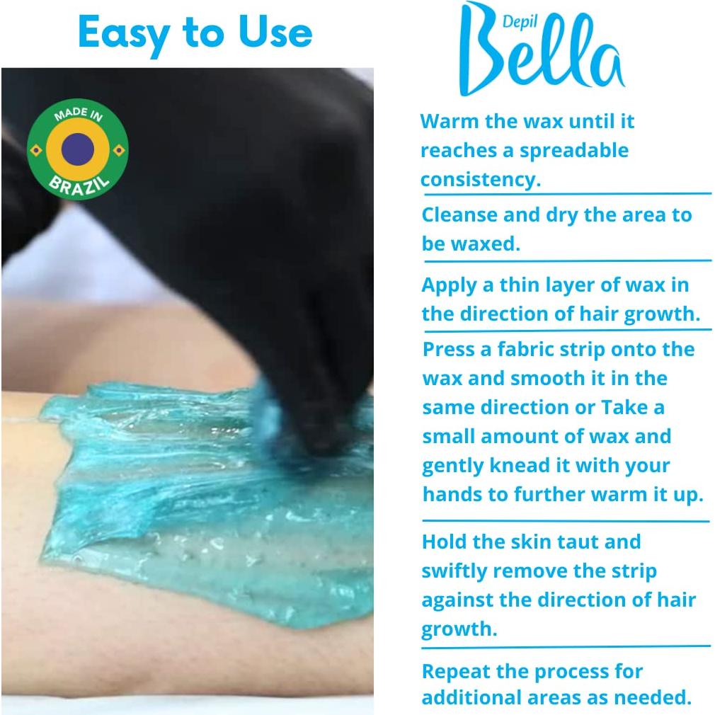 Pasta de Azúcar Depil Bella 1.30 kg Menta - Cera Natural para Cuerpo