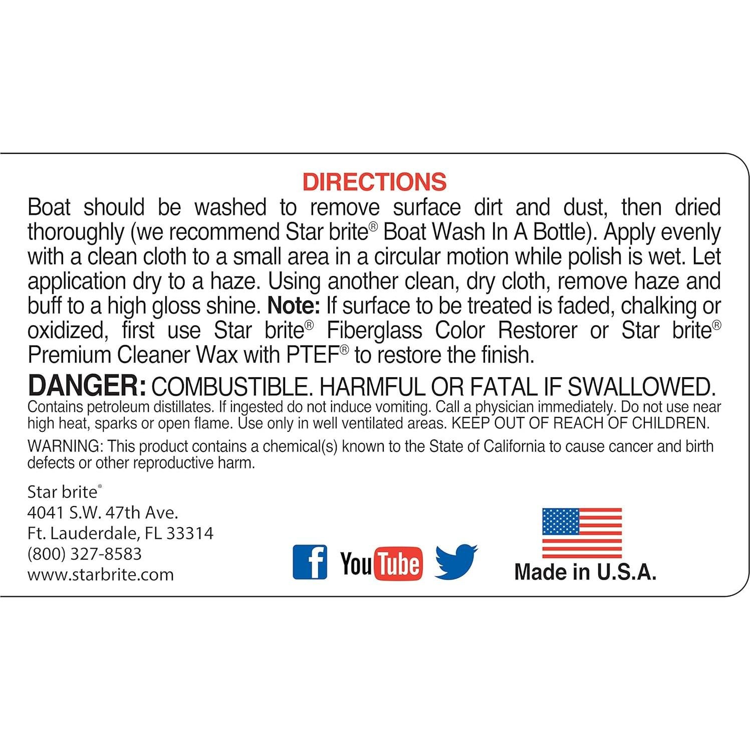 STAR BRITE Presoftened Paste Wax - 14 OZ (082314)