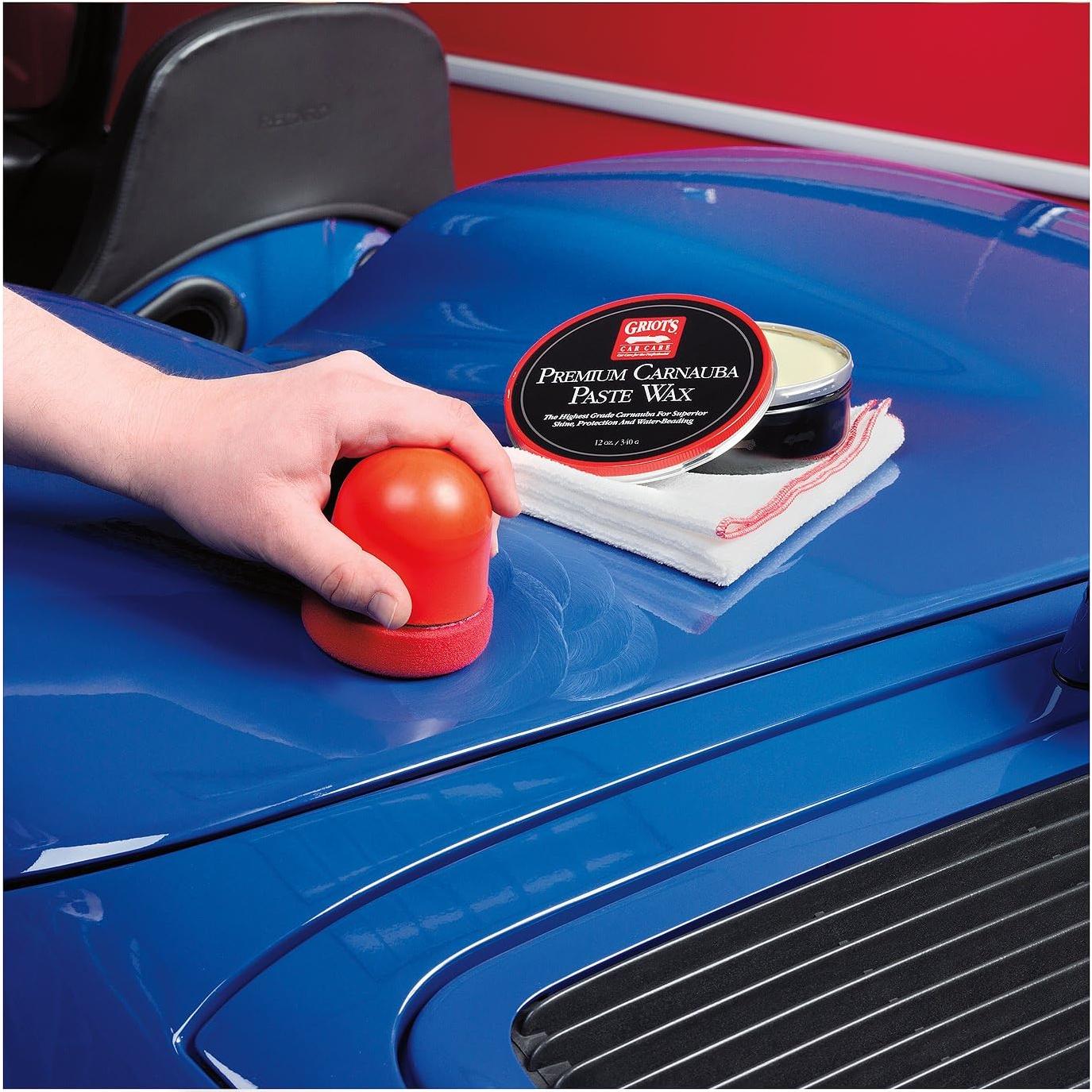 Griot's Garage Premium Carnauba Paste Wax for Cars, Paint Protection and High Gloss Polish, Auto Detailing Supplies, 12 oz, 11029