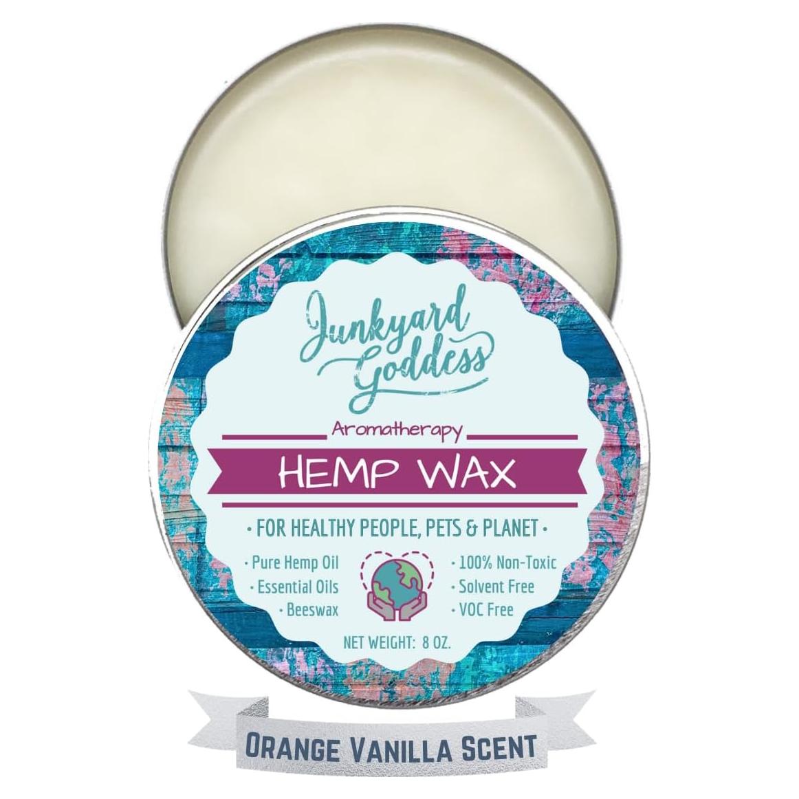 Cera de Cañamo Junkyard Goddess 226.8 g Naranja Vainilla Natural