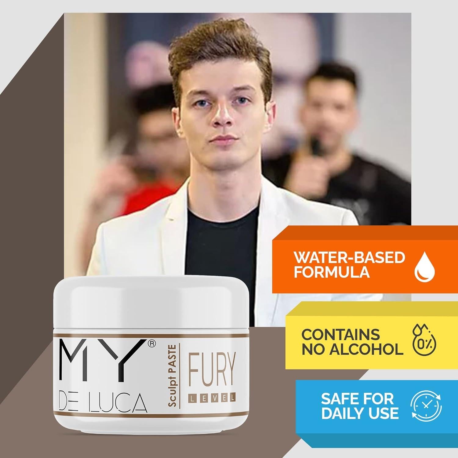 Cera para el cabello FURY Sculpt Paste 100 ml - Fijación máxima