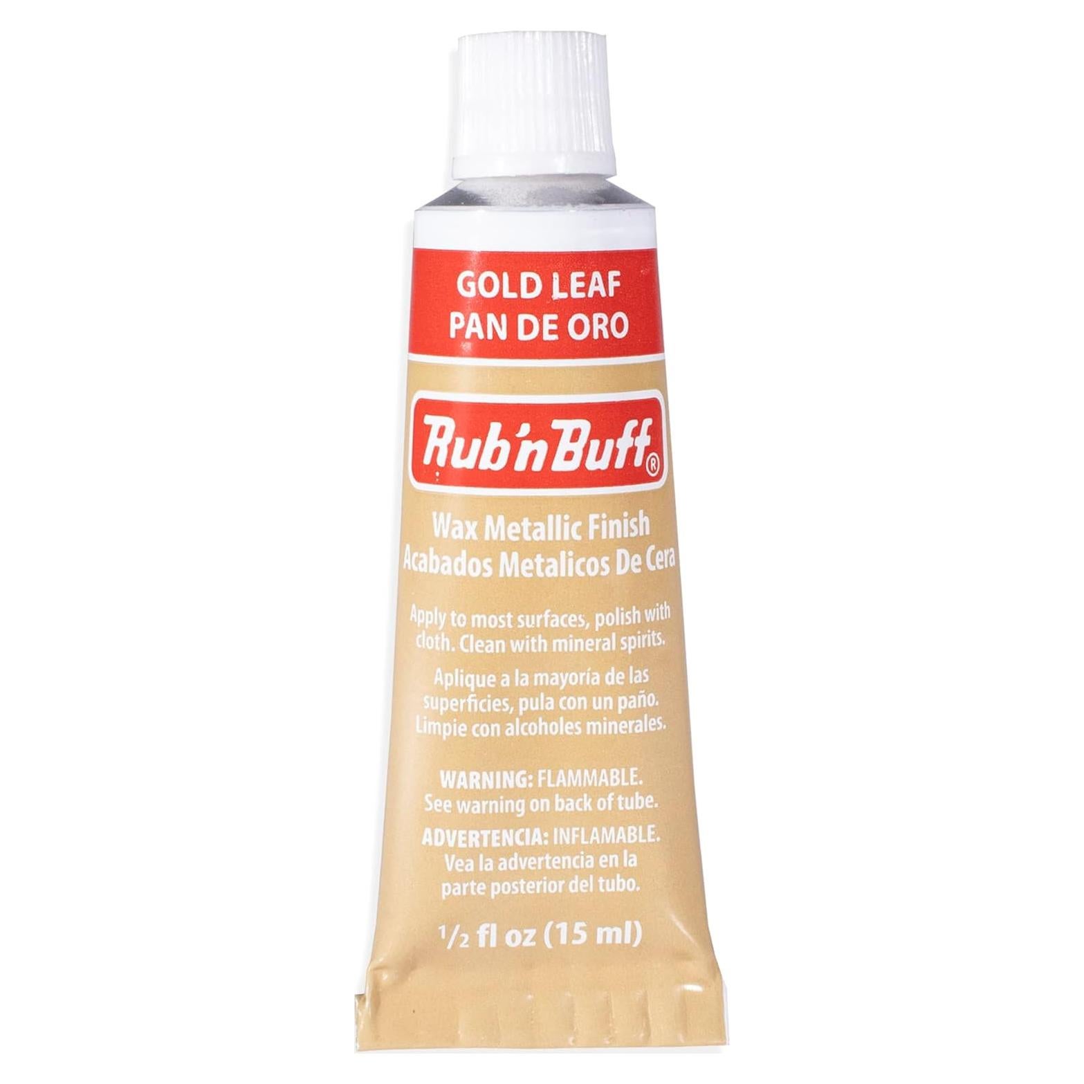 Cera de Acabado Metálico AMACO Rub n Buff 15ml - Hoja de Oro