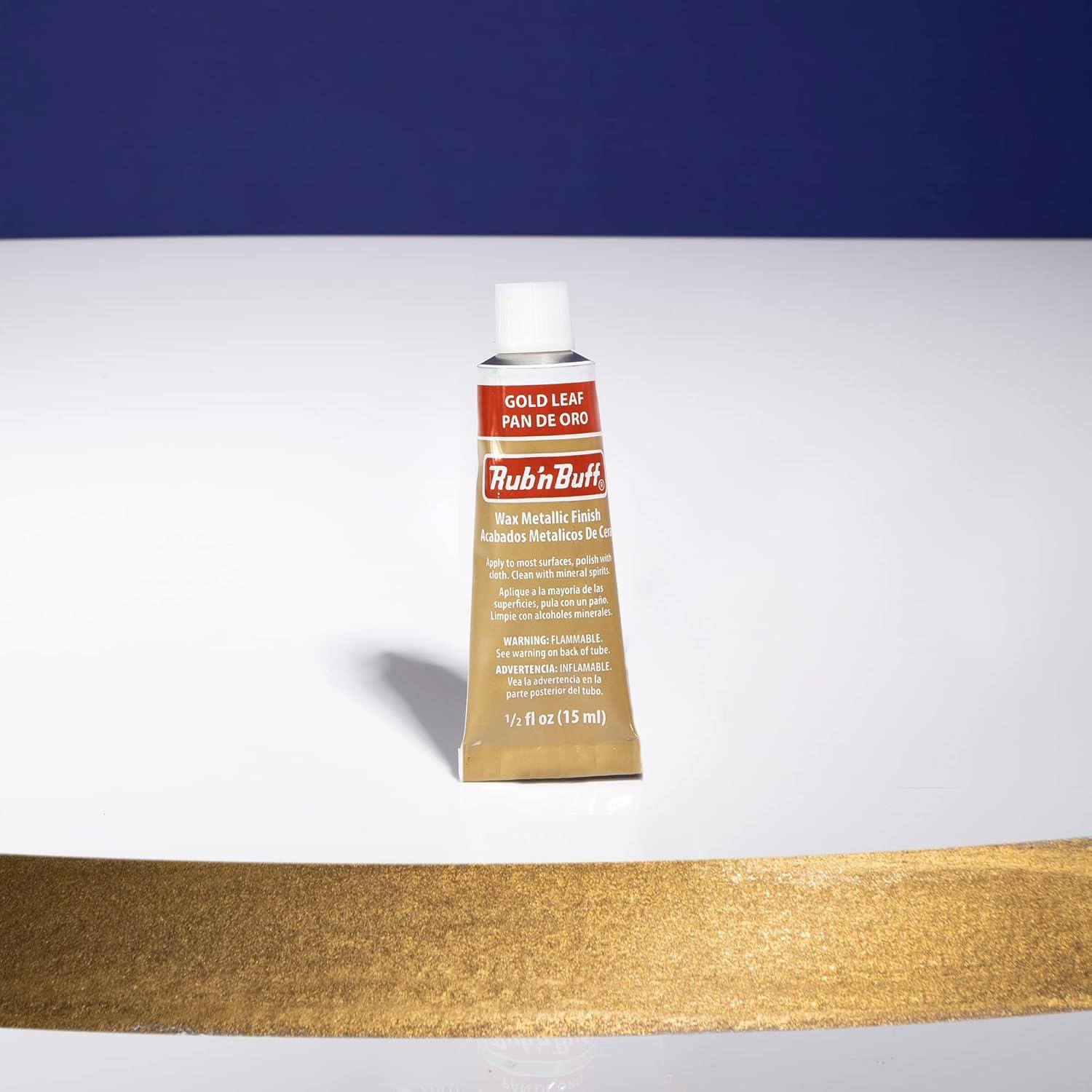 Cera de Acabado Metálico AMACO Rub n Buff 15ml - Hoja de Oro