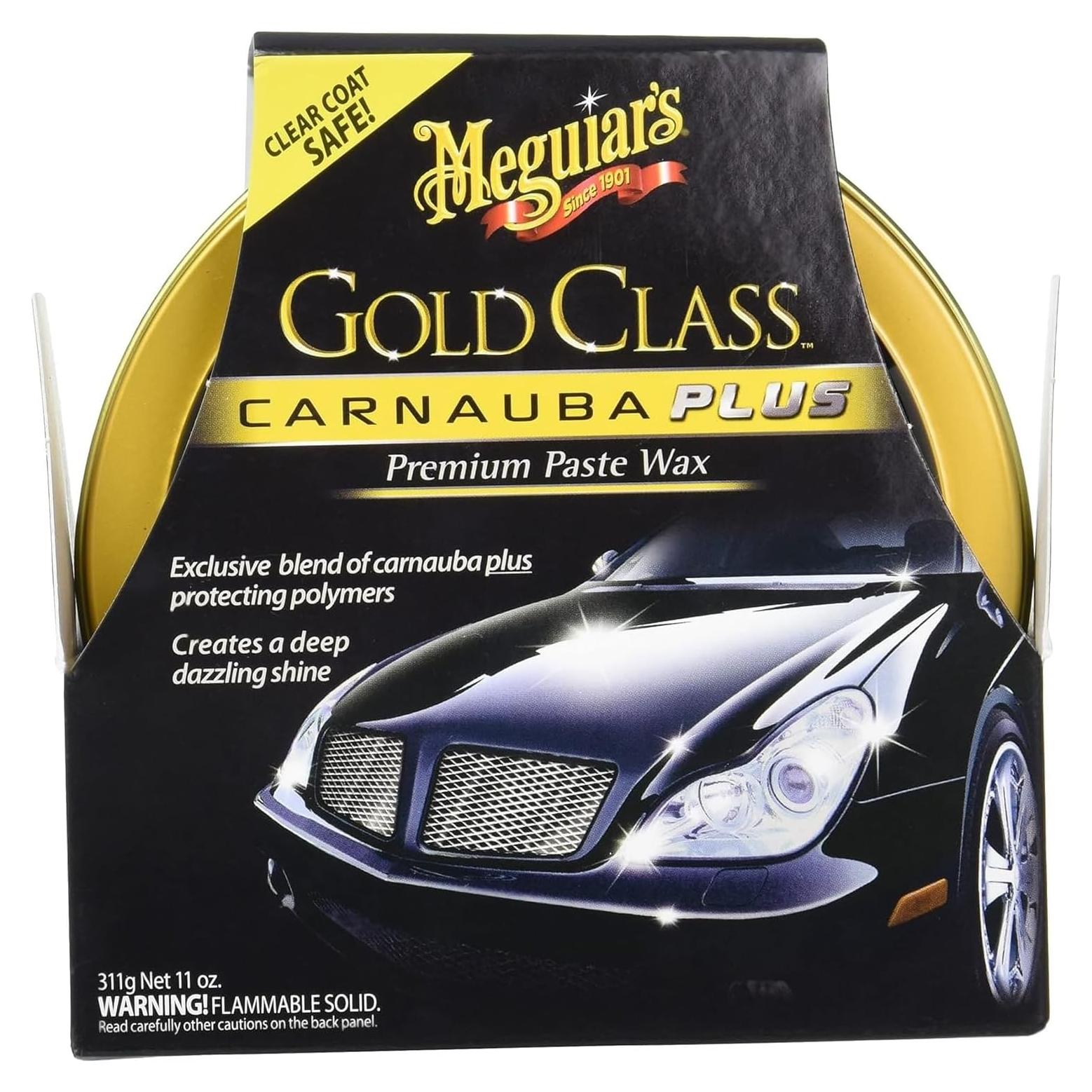 Cera Premium en Pasta Meguiar's Gold Class Carnauba Plus 3 Piezas