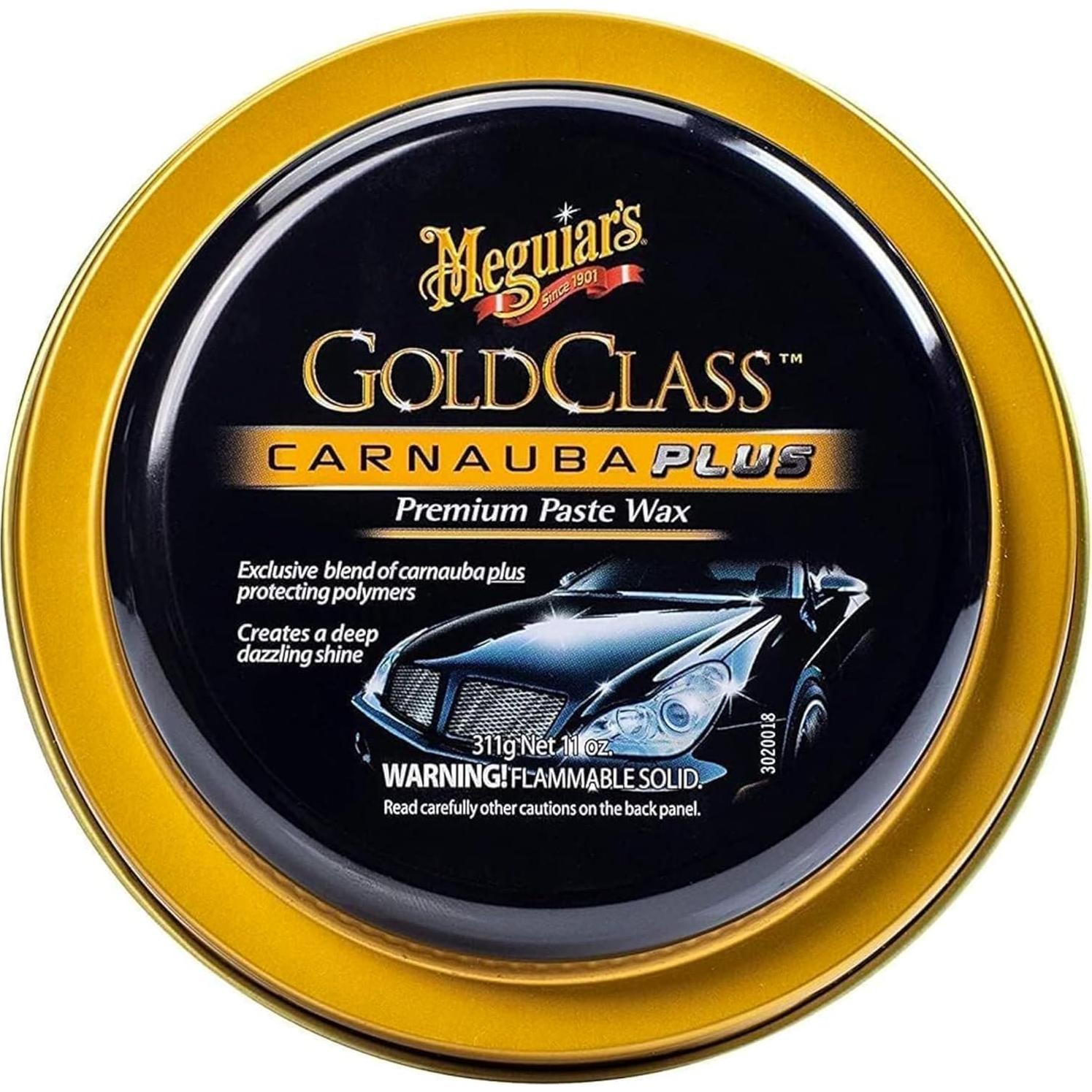 Cera Premium en Pasta Meguiar's Gold Class Carnauba Plus 3 Piezas