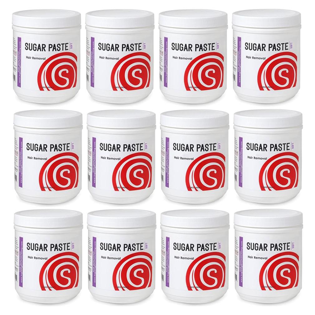 Pasta de Azúcar Suave Sugaring NYC 12 Tarros 1274 g