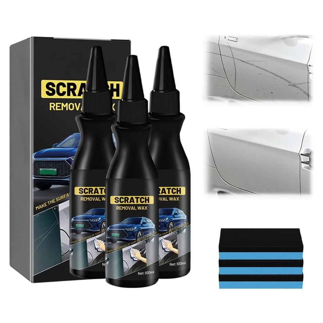 Cera Pulidora para Rayones de Auto Eadwe 120ml Kit 3PCS