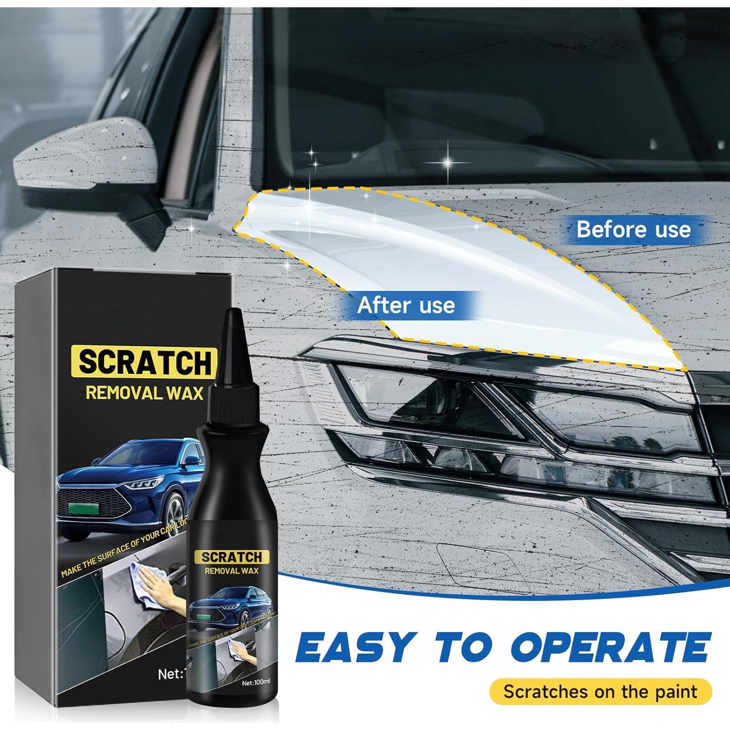 Cera Pulidora para Rayones de Auto Eadwe 120ml Kit 3PCS