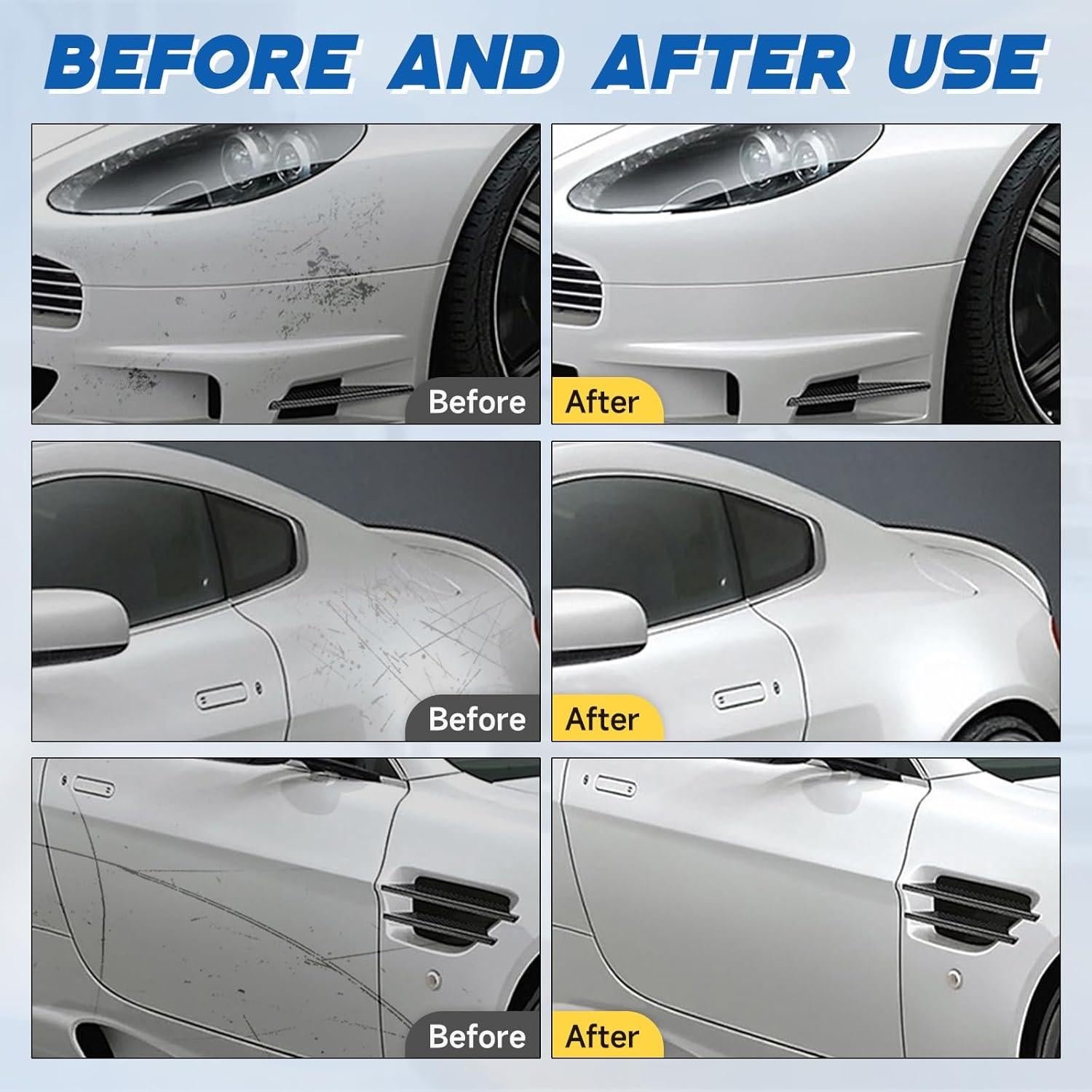 Cera Pulidora para Rayones de Auto Eadwe 120ml Kit 3PCS