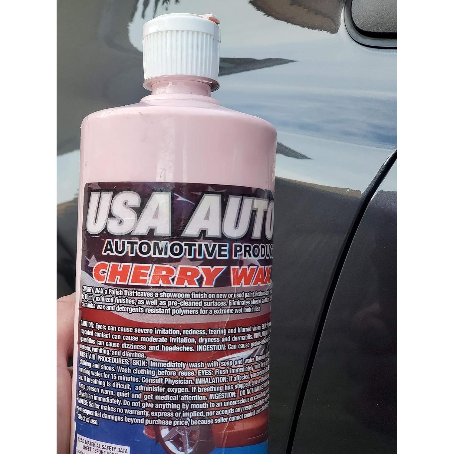 Cera Líquida de Cereza USA AUTO SUPPLY 0.47L Brillo y Protección