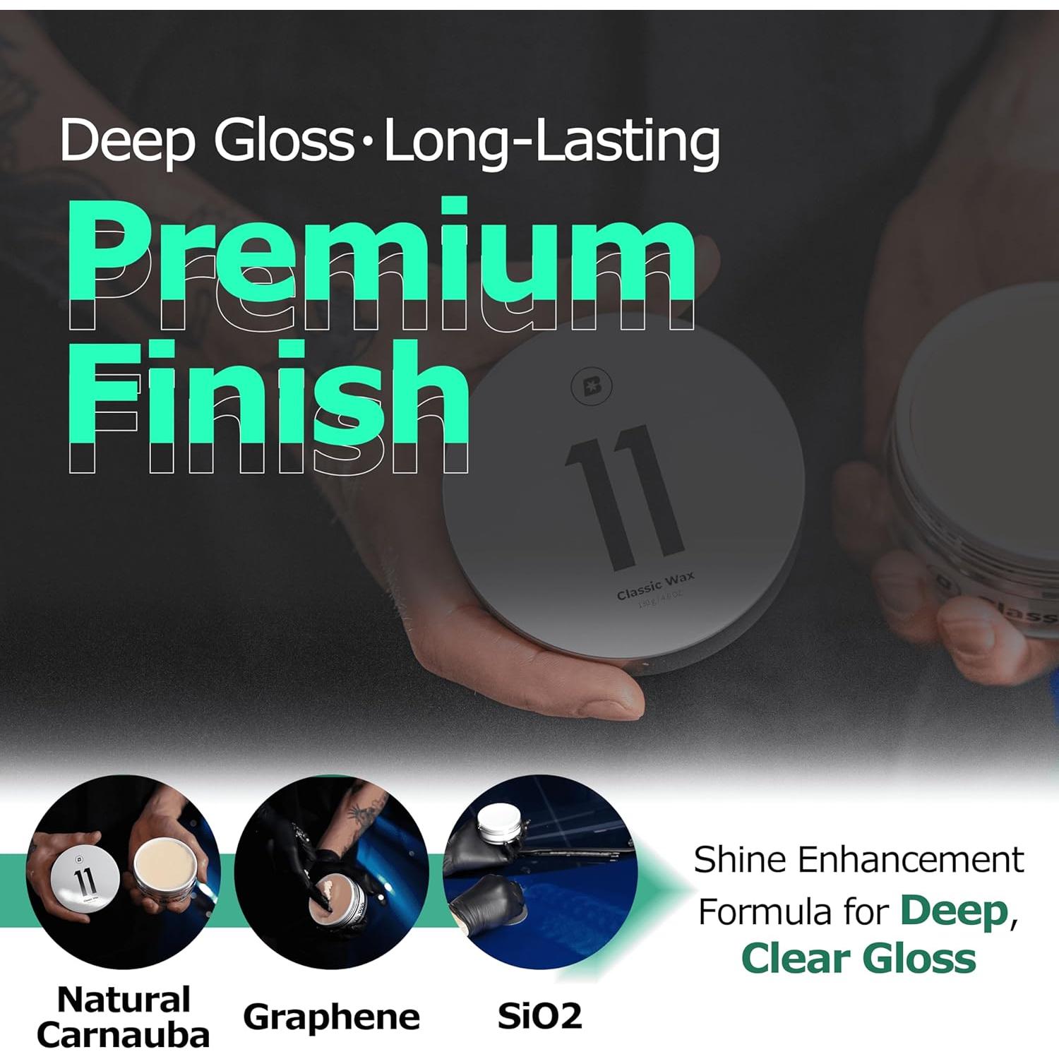 Cera Sólida de Carnauba Blask 130g con Grafeno y SiO2