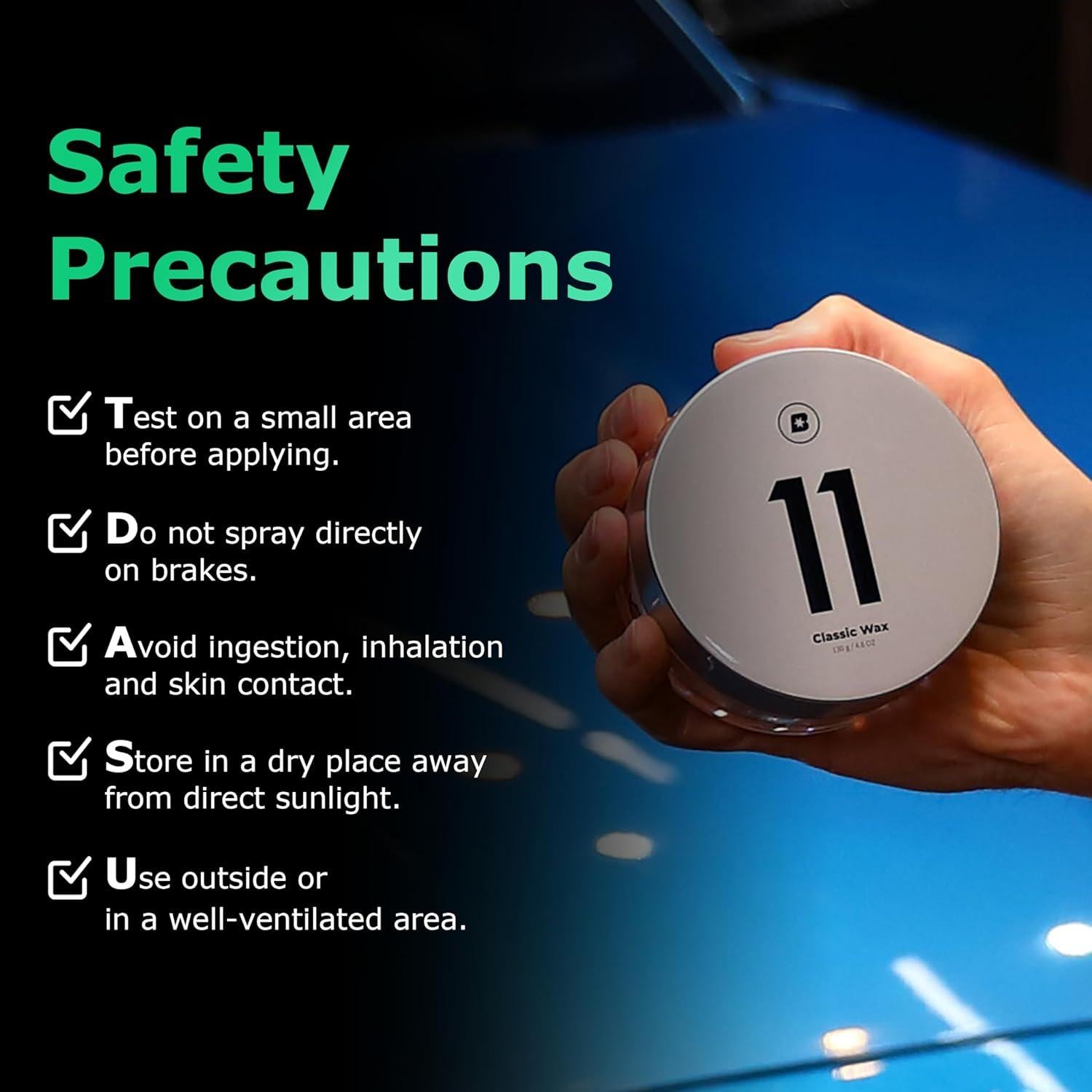 Cera Sólida de Carnauba Blask 130g con Grafeno y SiO2