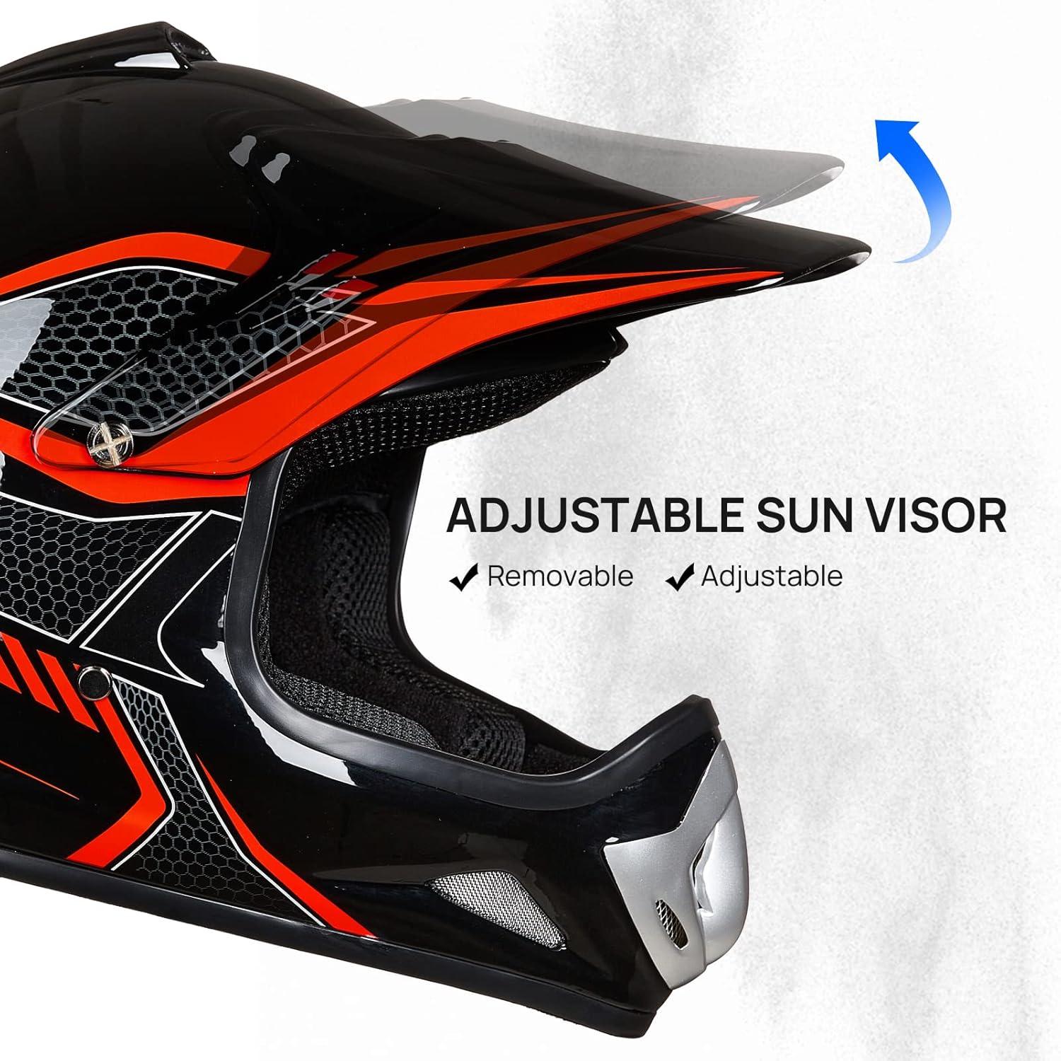 Casco Motocross ILM BLD-818 Azul Juvenil Unisex