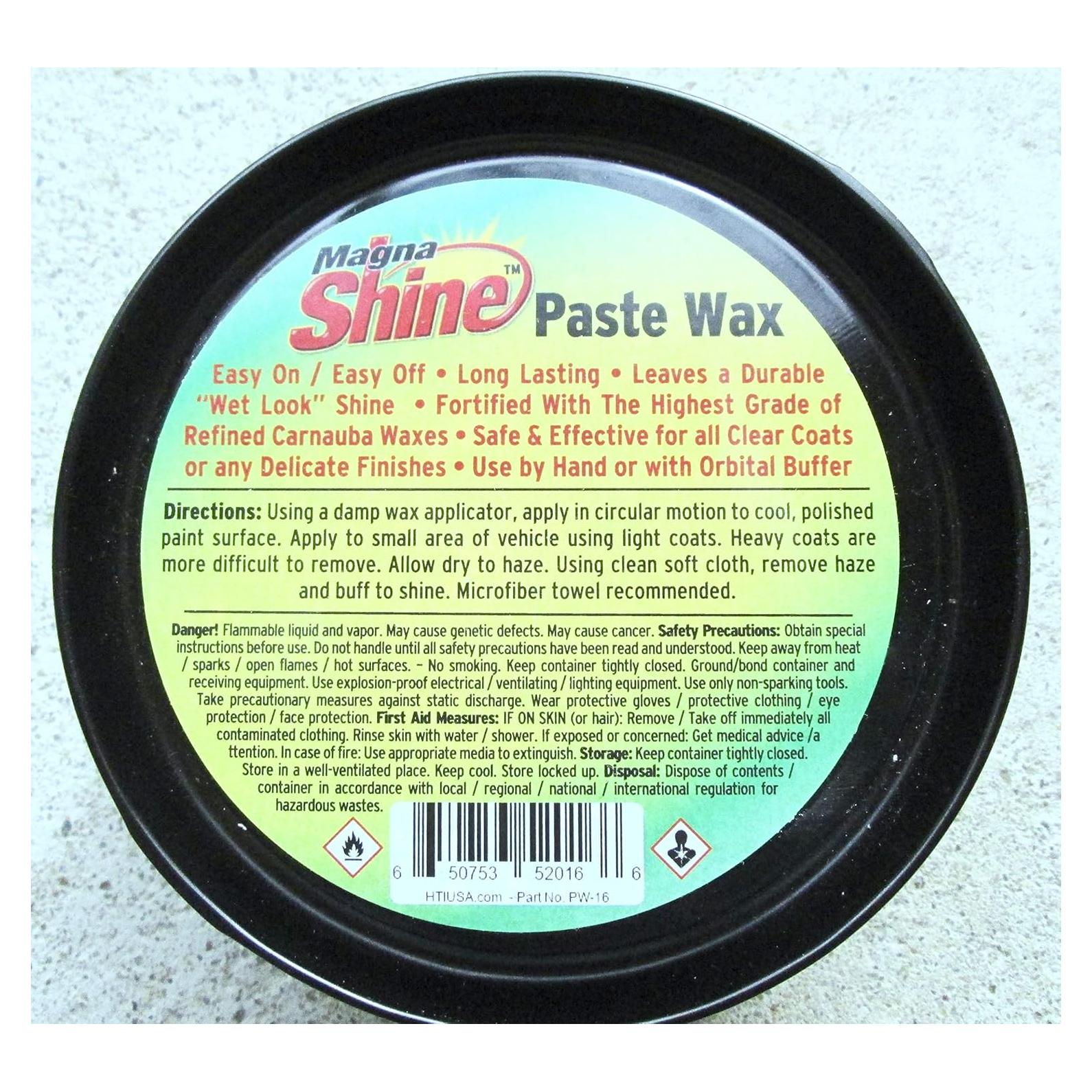 Cera de Pasta Hi-Tech Magna Shine 453g - Brillo Húmedo Duradero