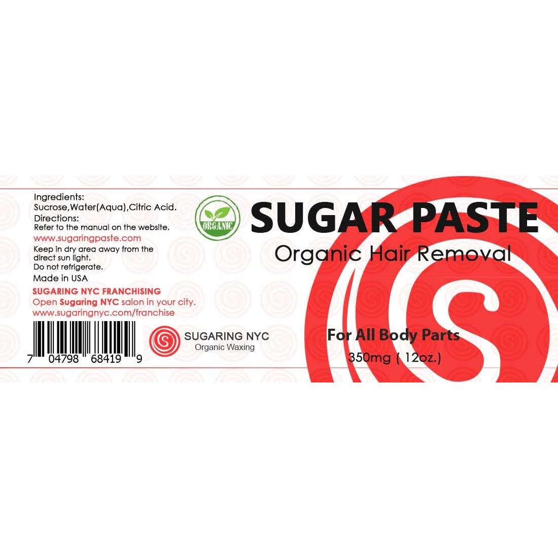 Cera de Azúcar Orgánica Sugaring NYC para Depilación 45g