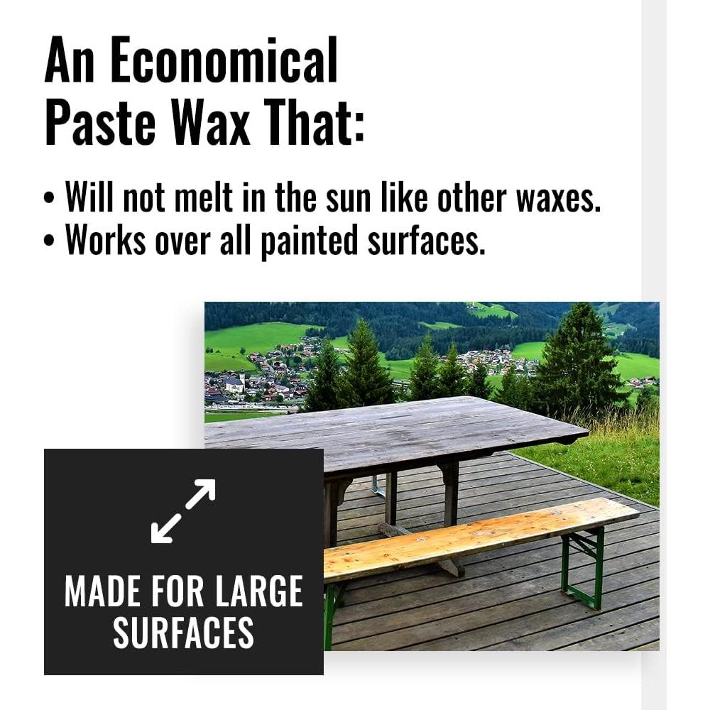 Pasta de Cera de Carnauba Real Milk Paint 453.6 g para Madera