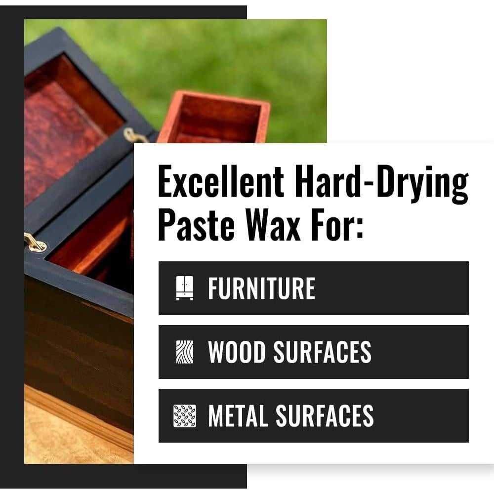 Pasta de Cera de Carnauba Real Milk Paint 453.6 g para Madera