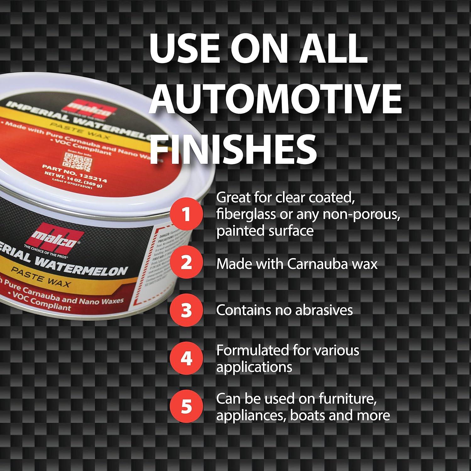 Cera en Pasta Malco 14 Oz - Acabado Brillante y Protección Duradera