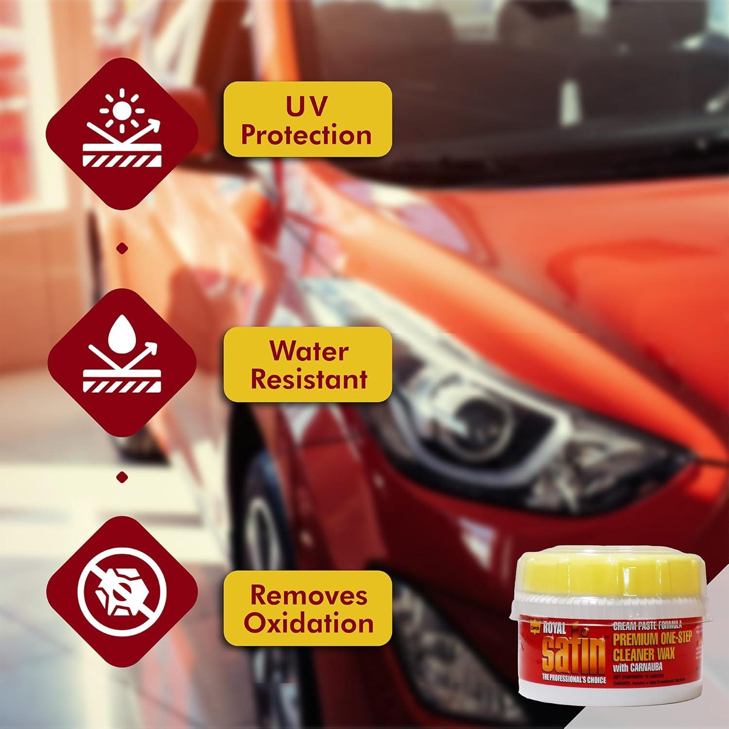 Cera Limpiadora Garry's Royal Satin 283.5 g - Brillo y Protección