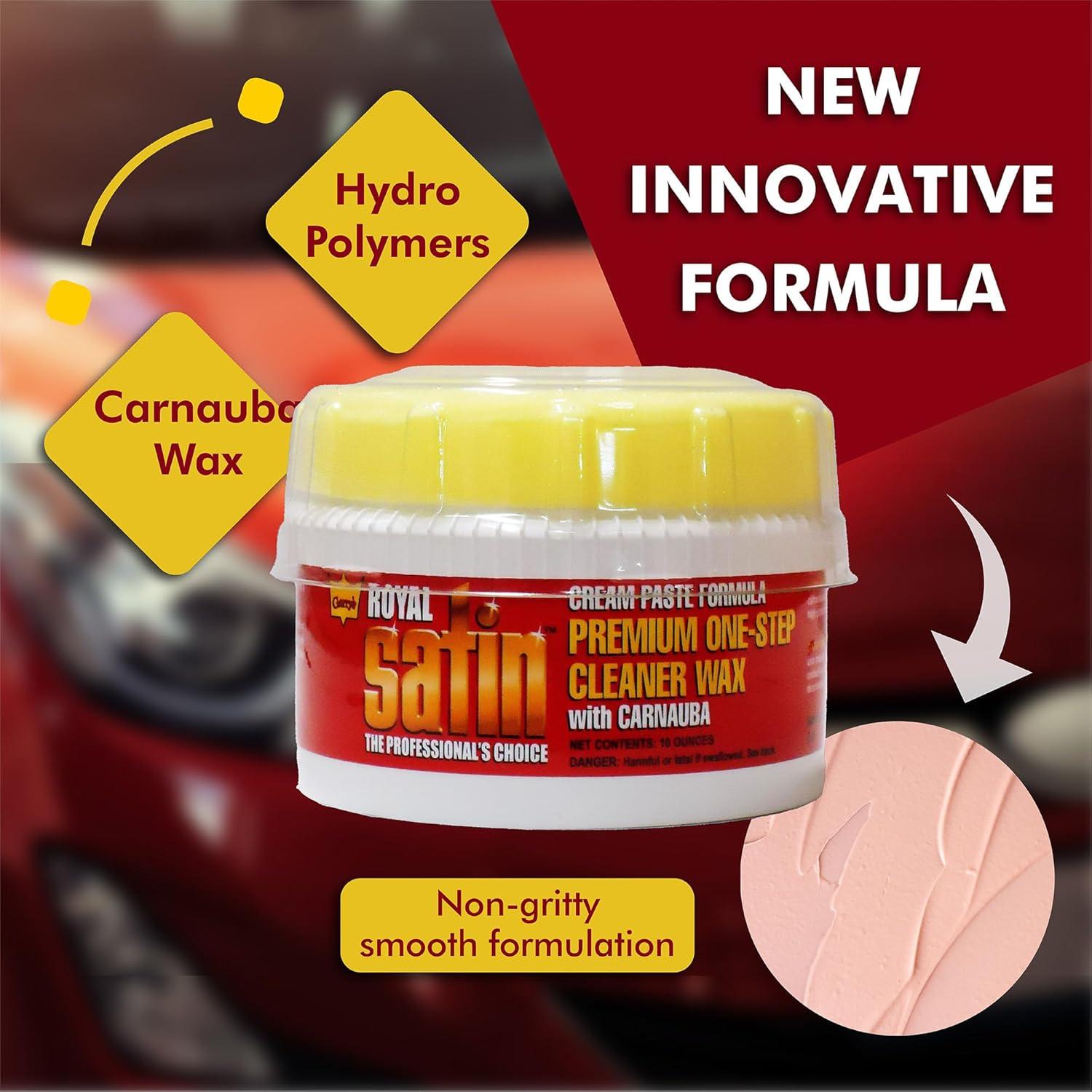 Cera Limpiadora Garry's Royal Satin 283.5 g - Brillo y Protección