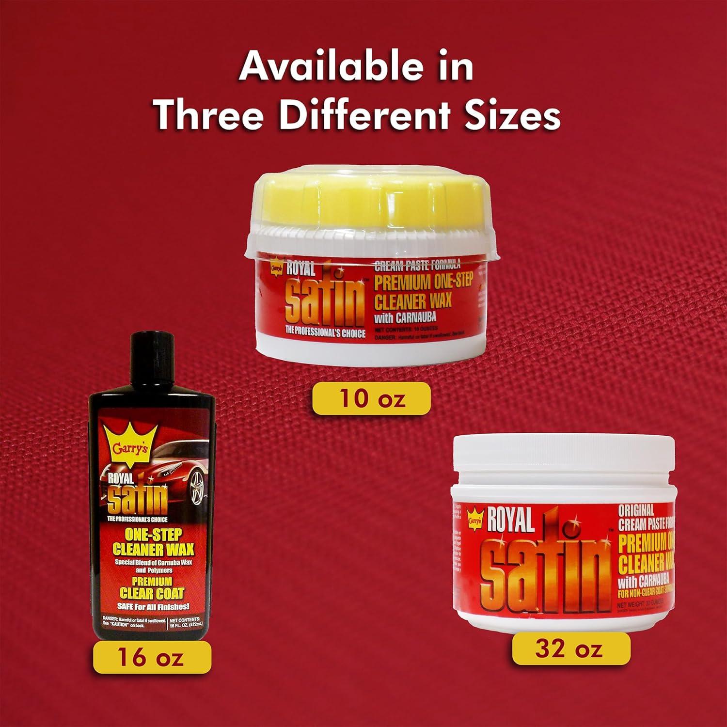 Cera Limpiadora Garry's Royal Satin 283.5 g - Brillo y Protección