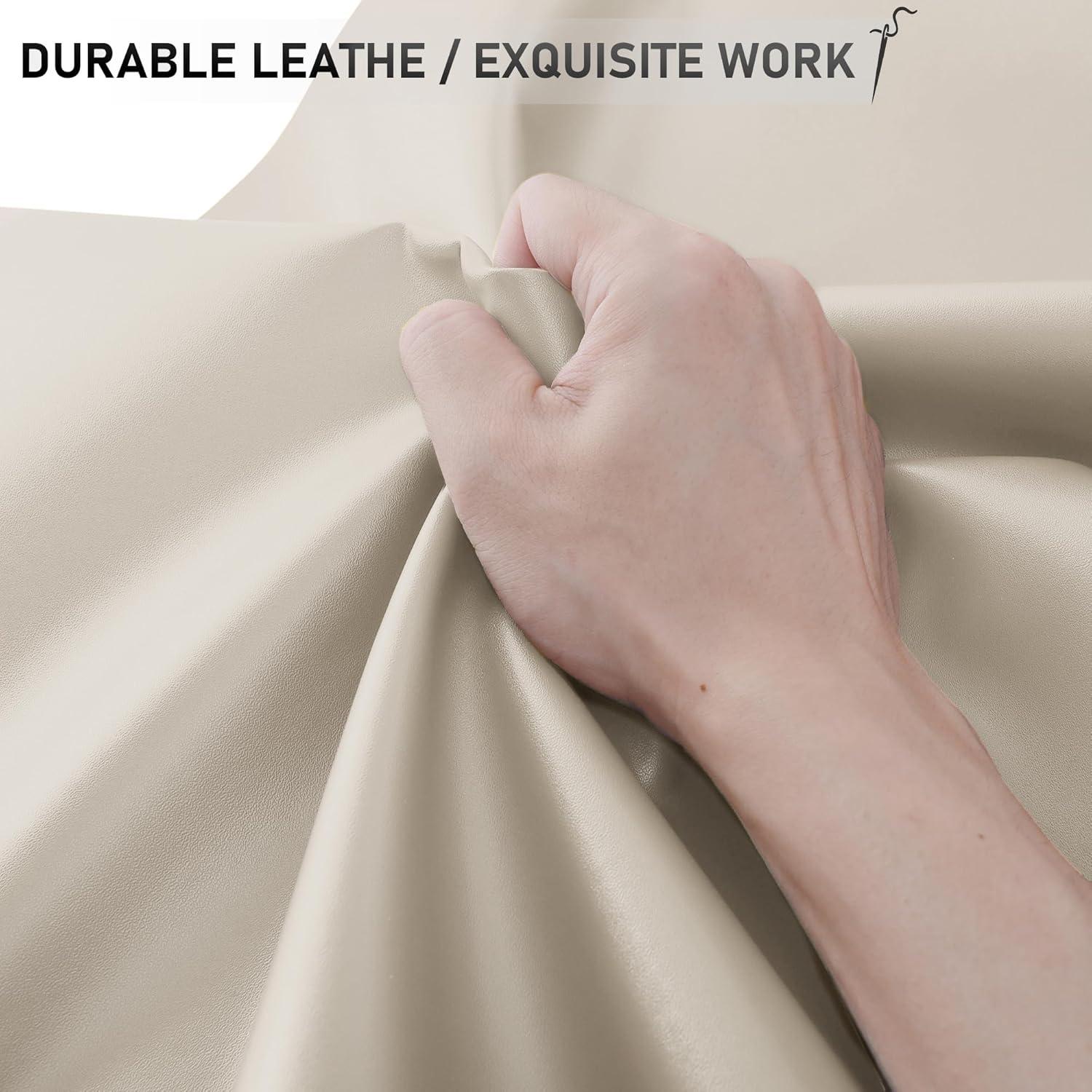 YAFLC Self Adhesive Leather Repair Tape Kit, 4"x 63" Leather Repair Patch for Furniture, Leather Repair Patch for Car seat, Sofas, Couch, Boat Seat Apricot