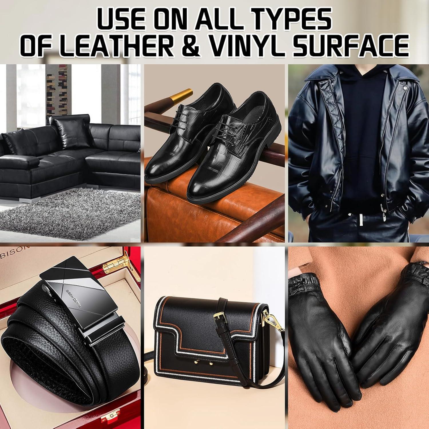 Kit de Reparación de Cuero Negro Laxmorph - Muebles y Autos