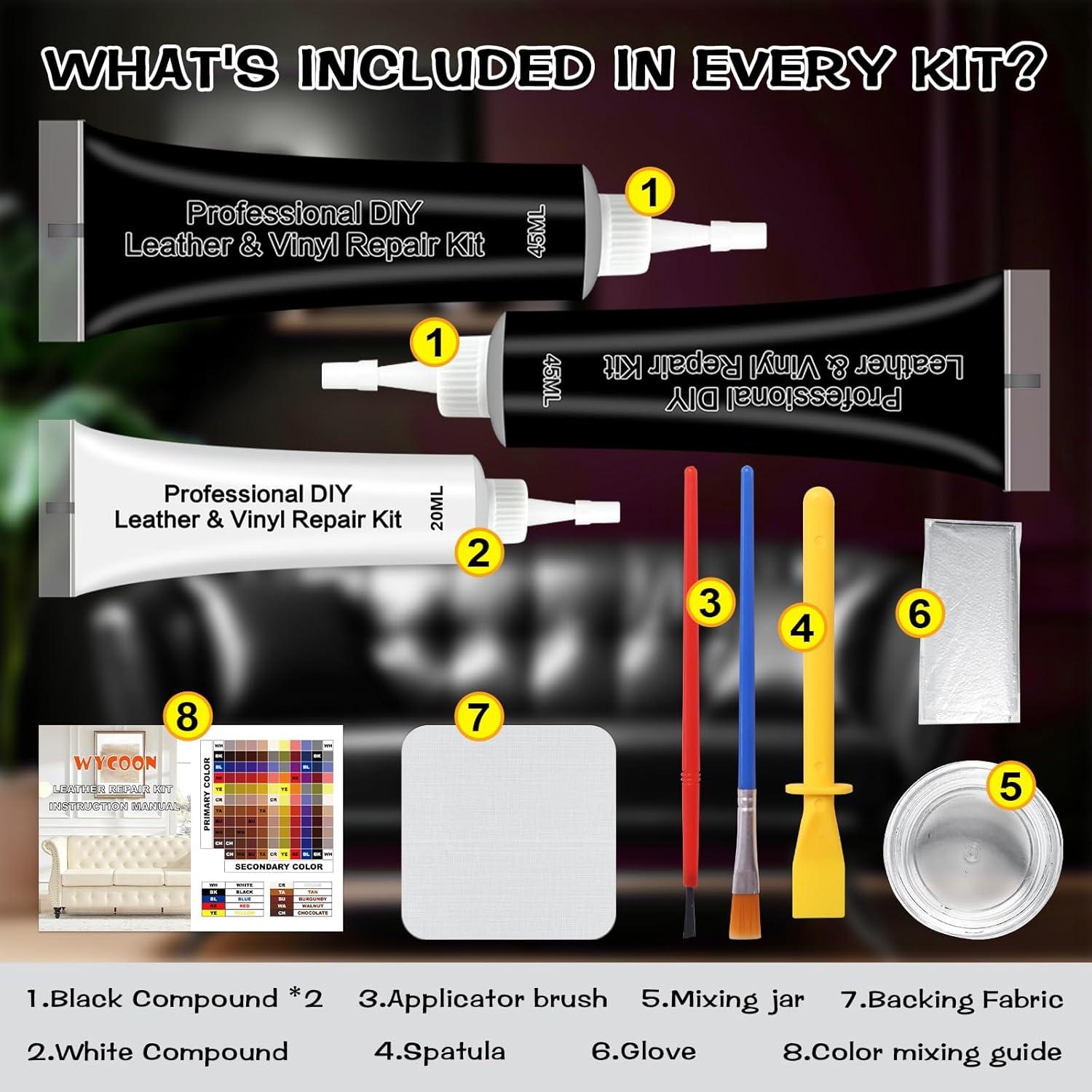Kit de Reparación de Cuero y Vinilo WYCOON - 158.76g