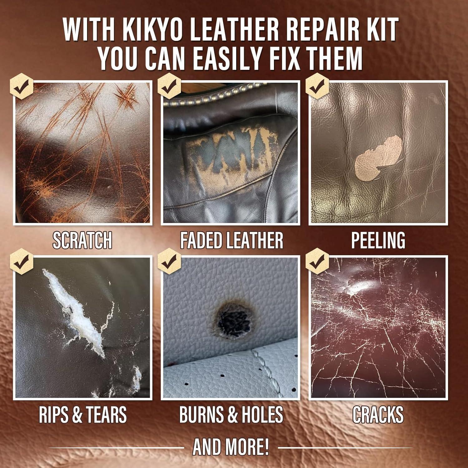 Kit de Reparación de Cuero KIKYO para Muebles y Vehículos