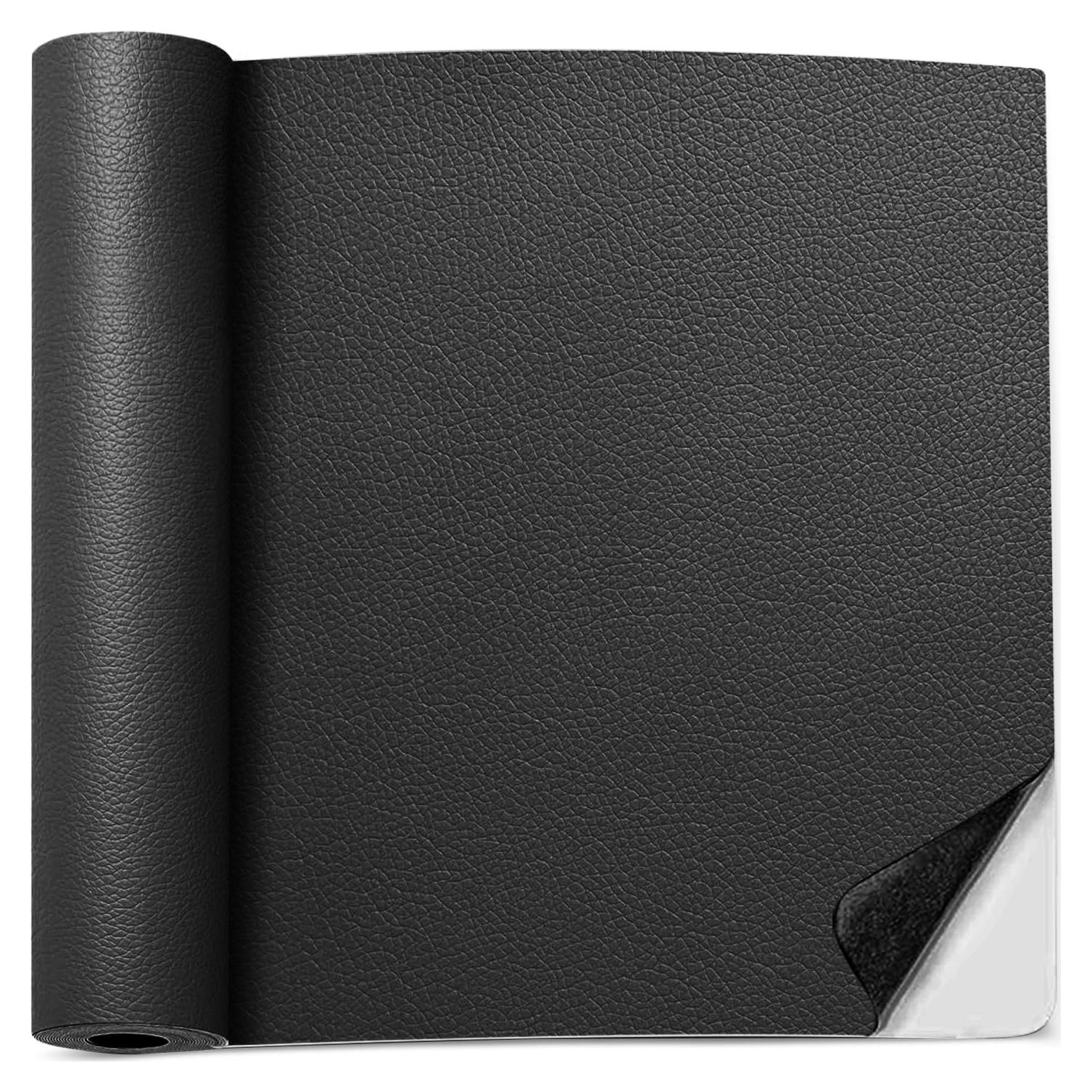 Parche de cuero autoadhesivo SiiRo 40x102cm negro para reparación