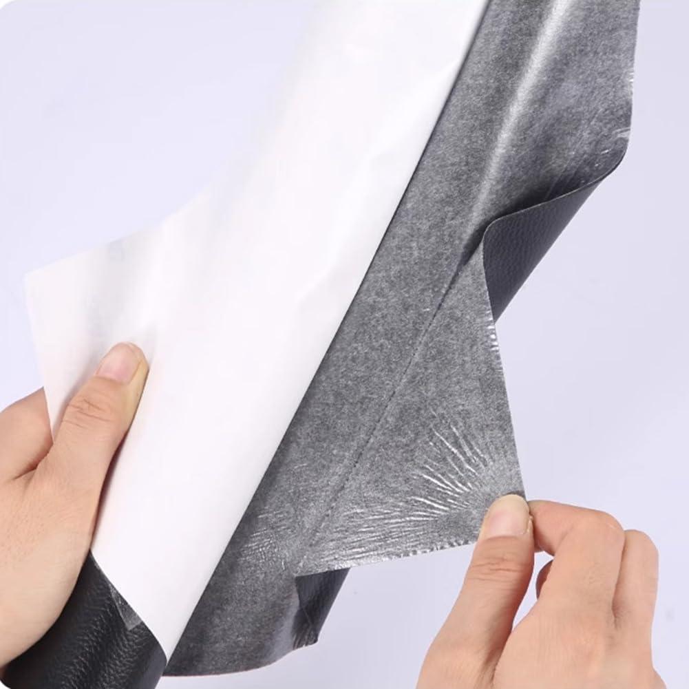 Parche de cuero autoadhesivo SiiRo 40x102cm negro para reparación