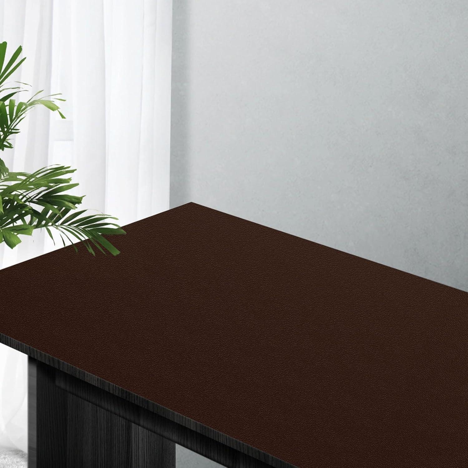 Parche de Reparación de Cuero Amiya 40x203 cm Marrón Oscuro