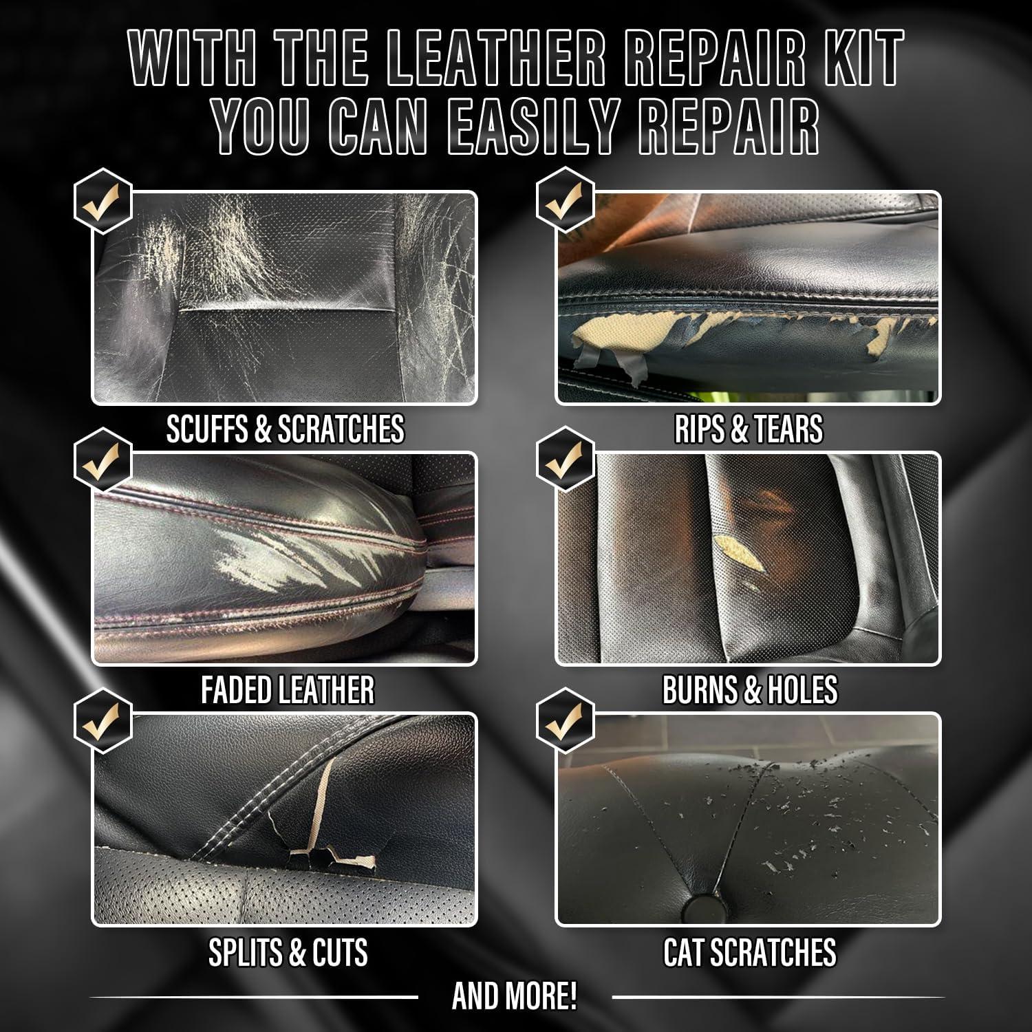 Kit de Reparación de Cuero ARCSSAI para Muebles y Autos