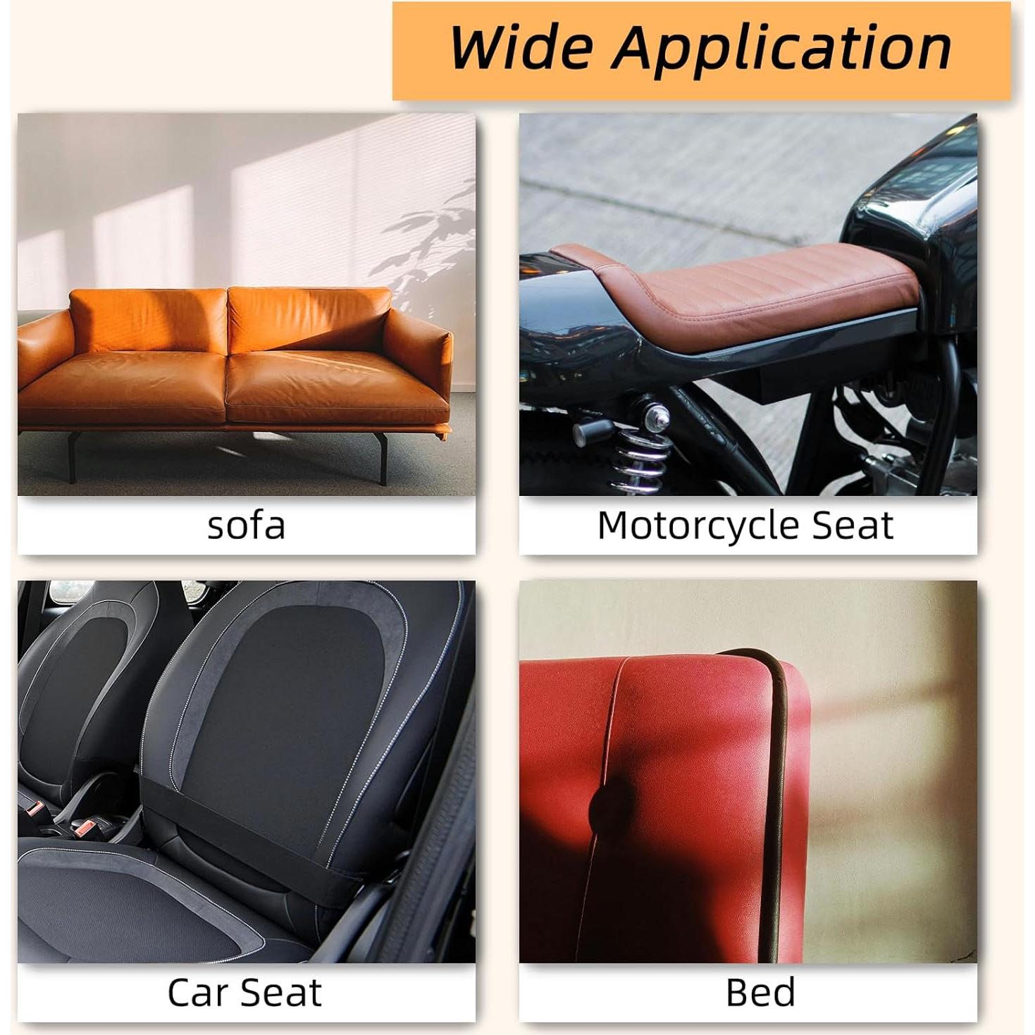 Parche de Reparación de Cuero Autoadhesivo Silllule 20x28 cm Rojo Vino