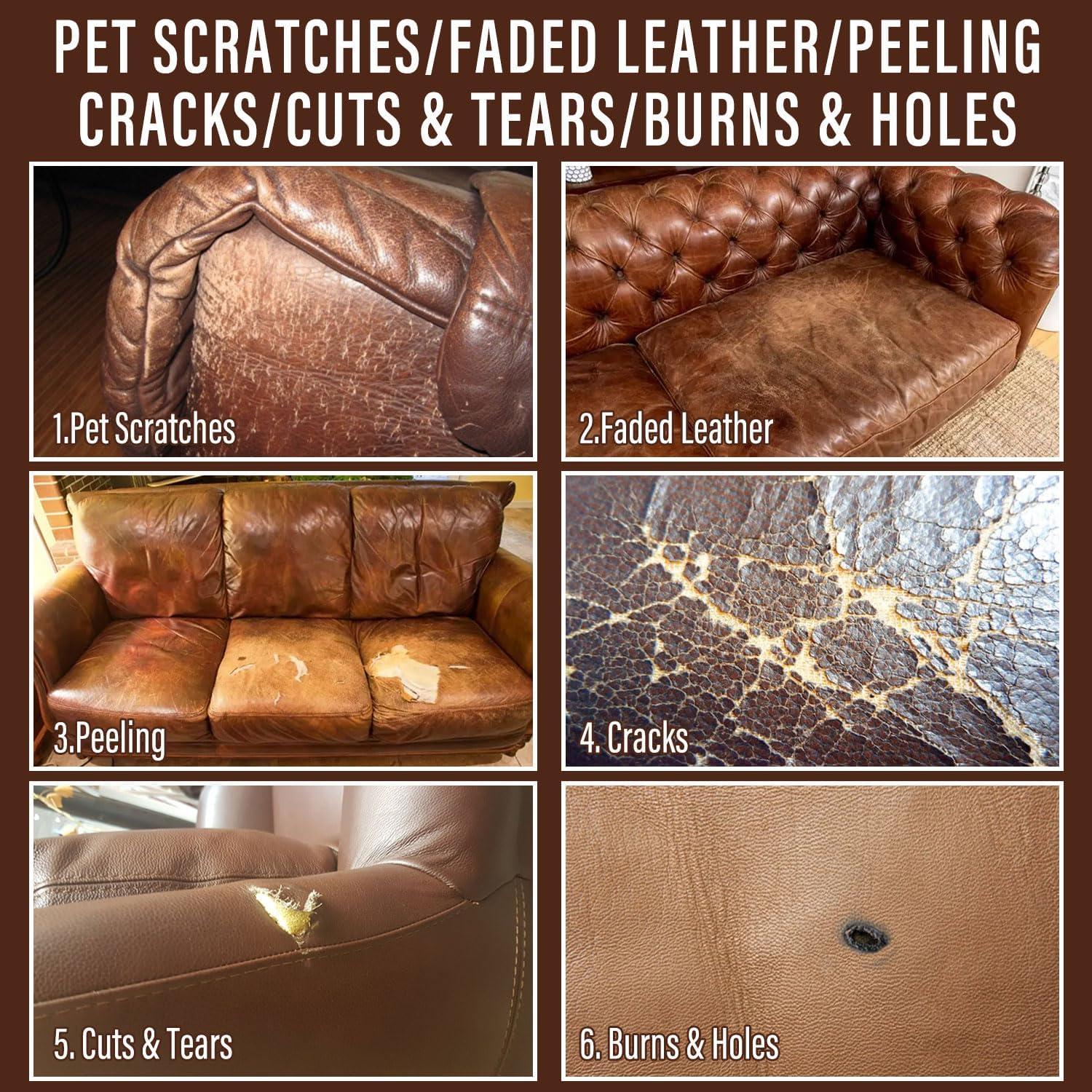 Kit de Reparación de Cuero MCTRHG - 10 Colores, Fácil de Usar