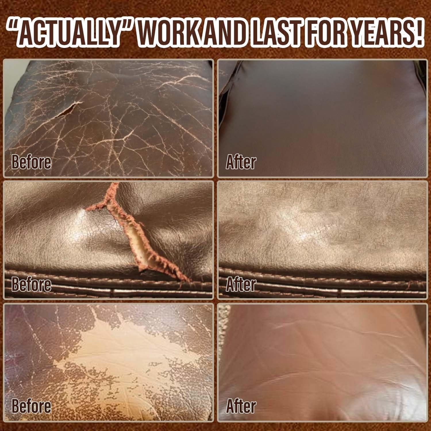 Kit de Reparación de Cuero MCTRHG - 10 Colores, Fácil de Usar