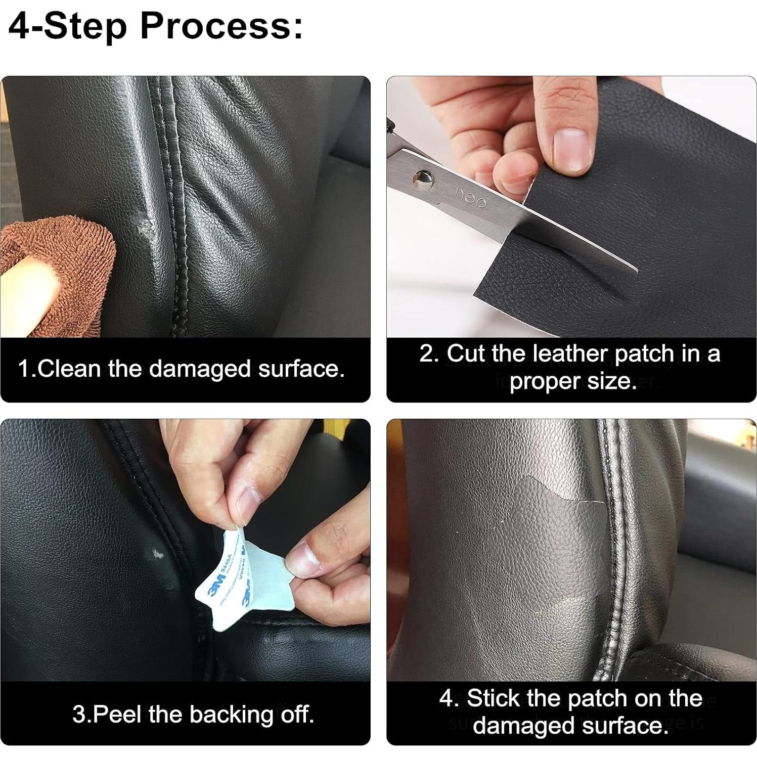 Parche de Reparación de Cuero ILOFRI 43x152 cm Autoadhesivo