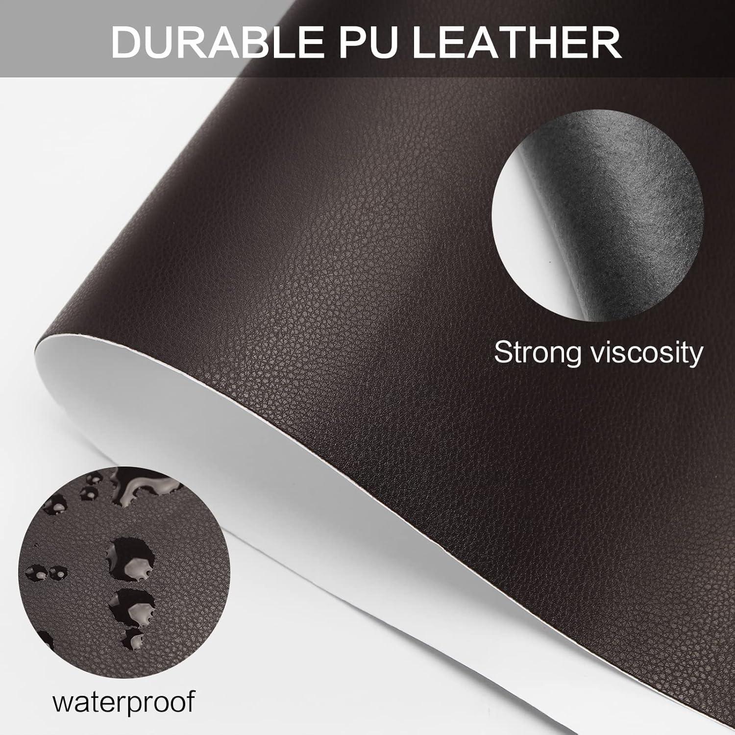 Kit de Parche de Reparación de Cuero Sesybuty 9.9x200.7 cm Marrón