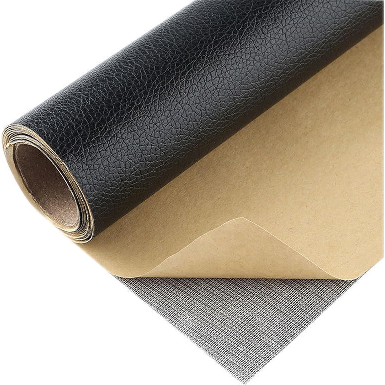 Parche de Reparación de Cuero BetterJonny 30x137cm Negro